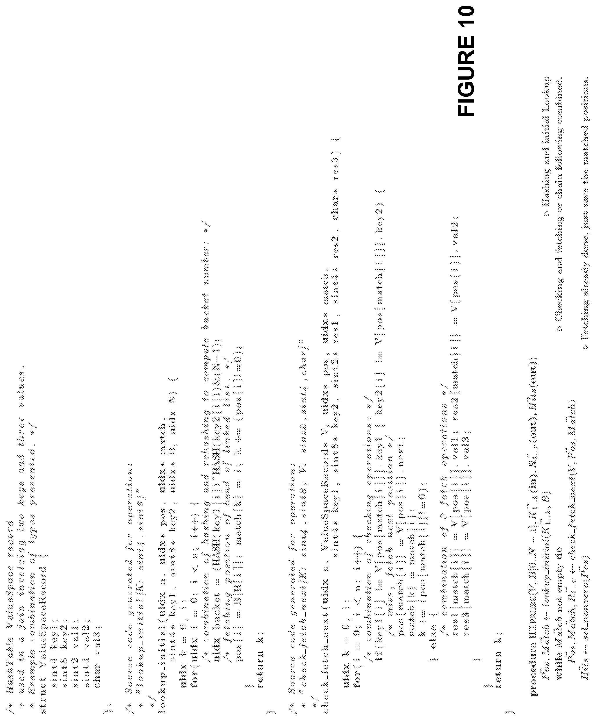 Patent US12099505 Figure 10 – System and method using partial just-in-time compilation to resolve memory access pattern problems in hash table probing