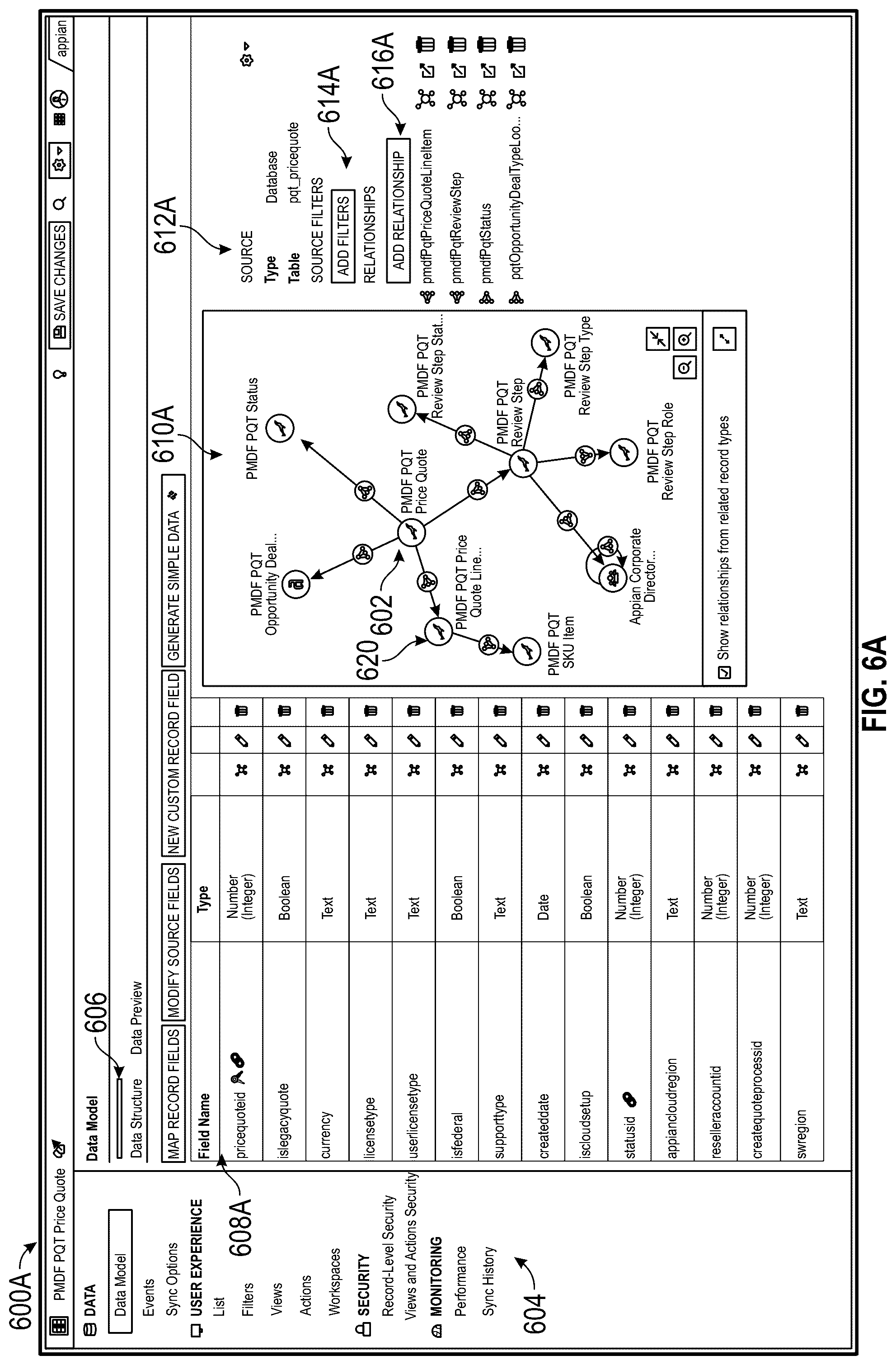 Patent US12099518 Figure 6 – System and methods for process mining using integrated data fabric