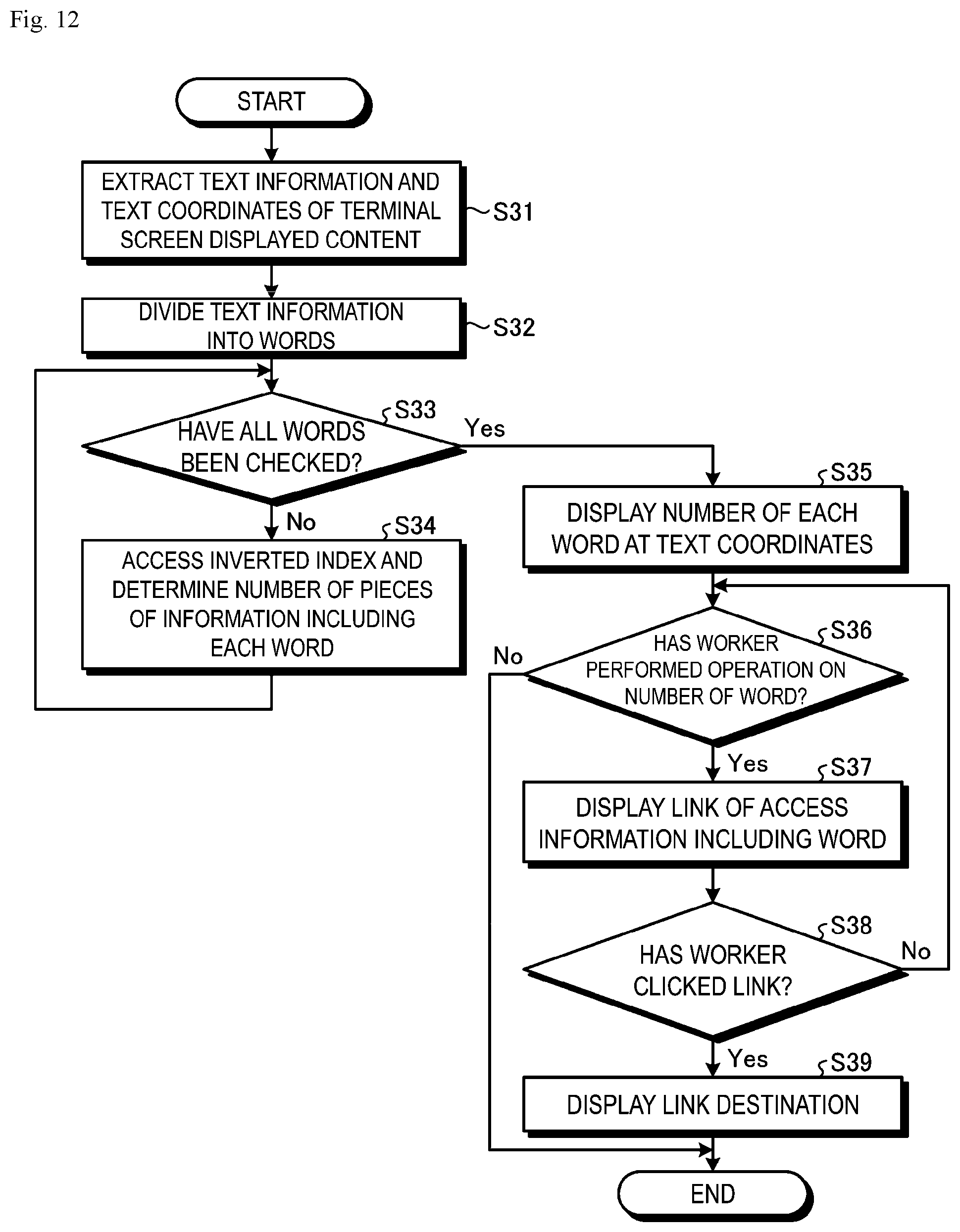 Patent US12099530 Figure 12 – Search using words from user interface