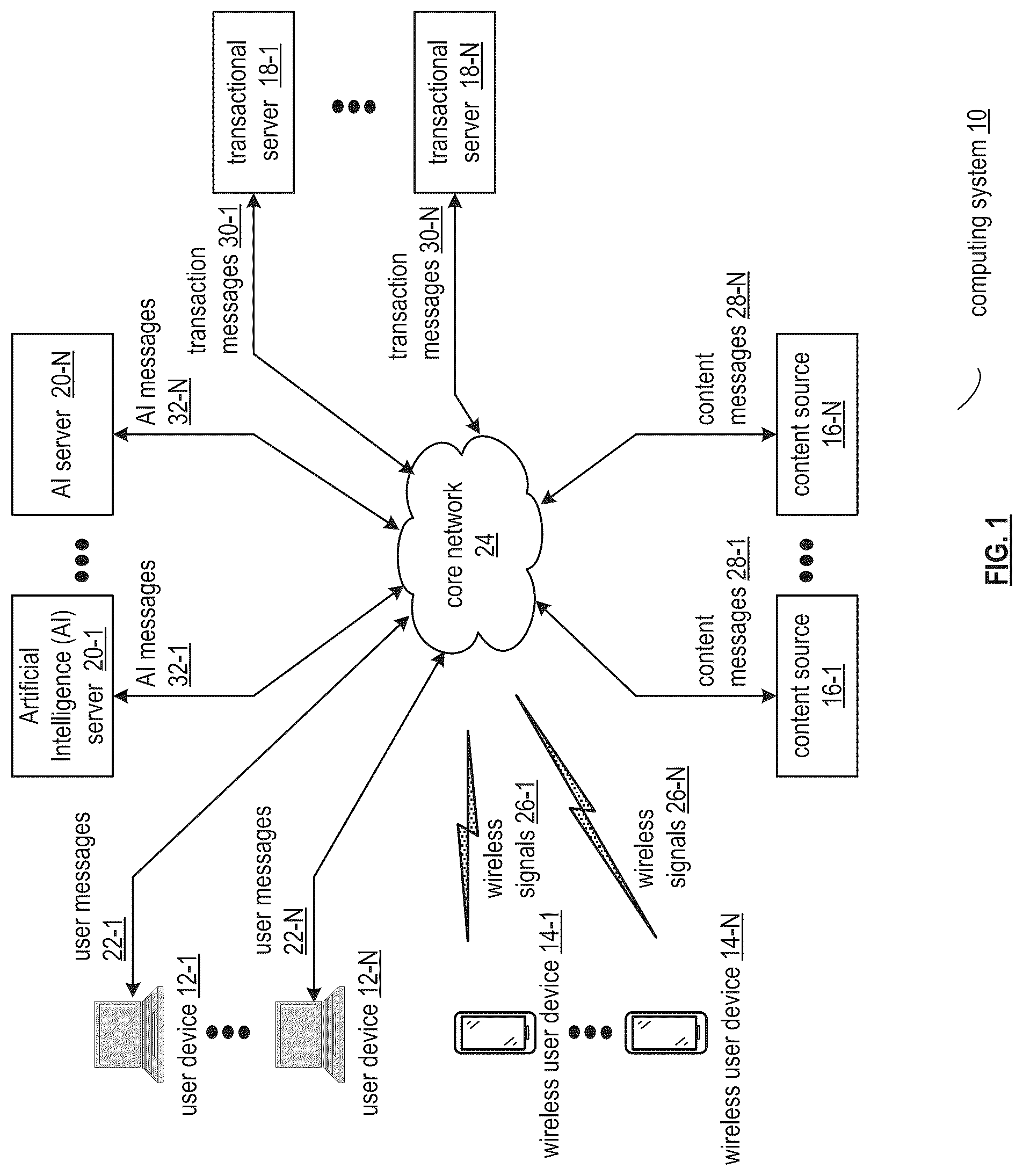 Patent US12099536 Figure 1 – Extracting knowledge from a knowledge database