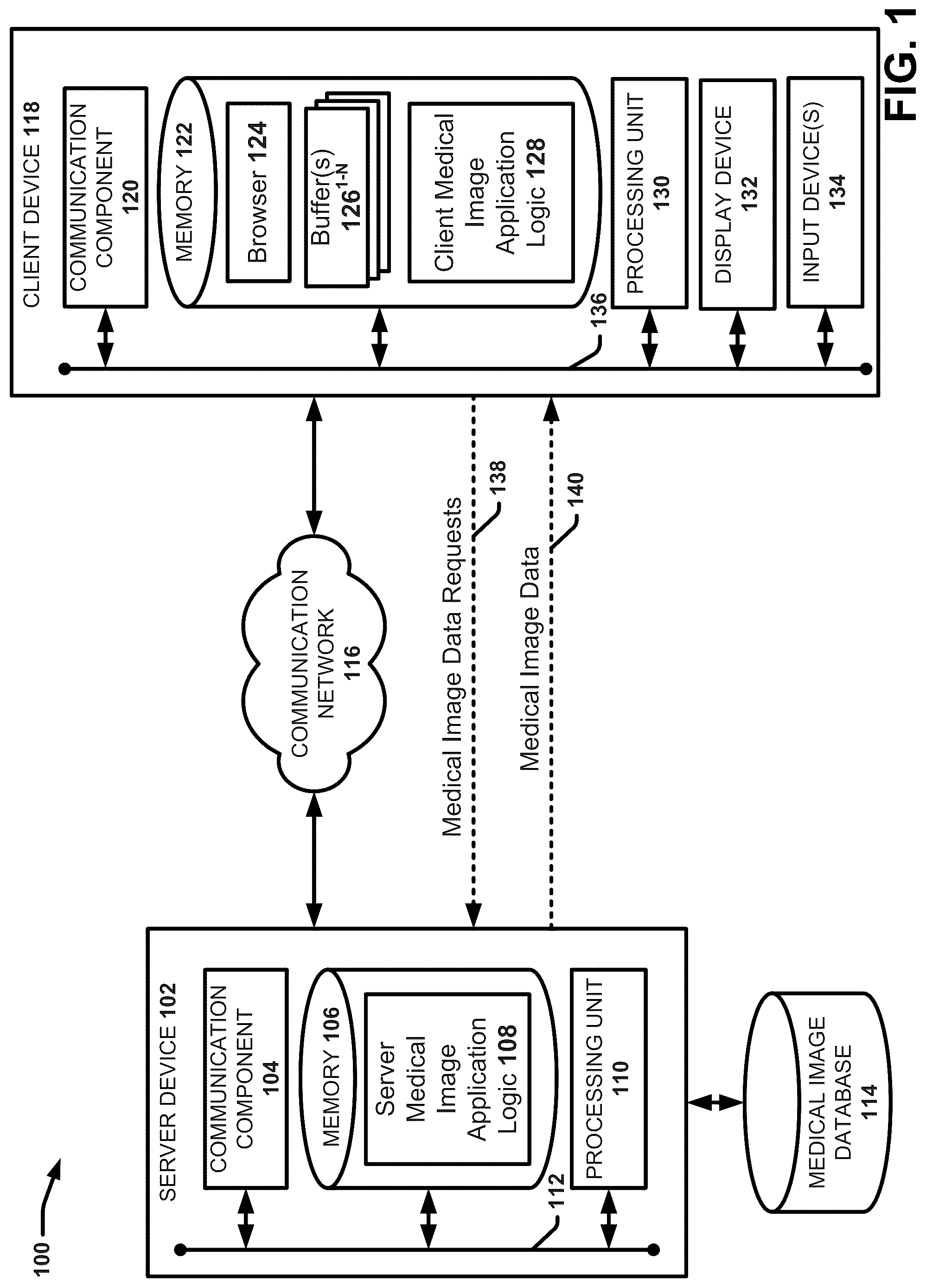 Patent US12099546 Figure 1 – Cyclic memory management for web-based medical image viewers