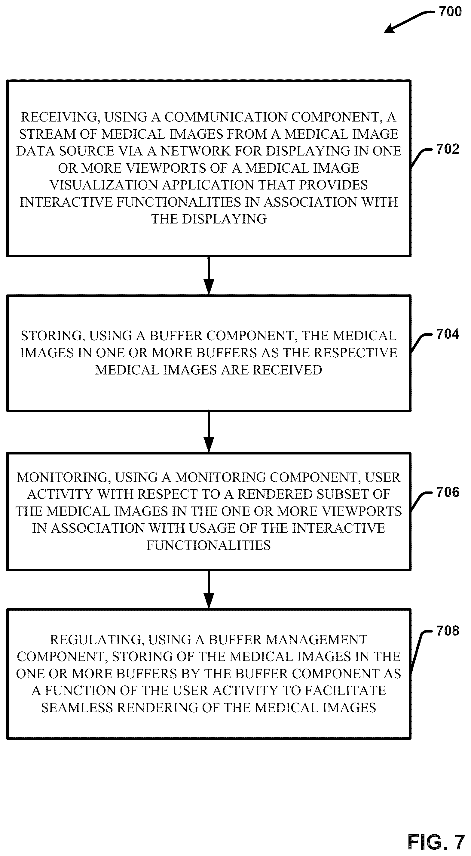 Patent US12099546 Figure 7 – Cyclic memory management for web-based medical image viewers