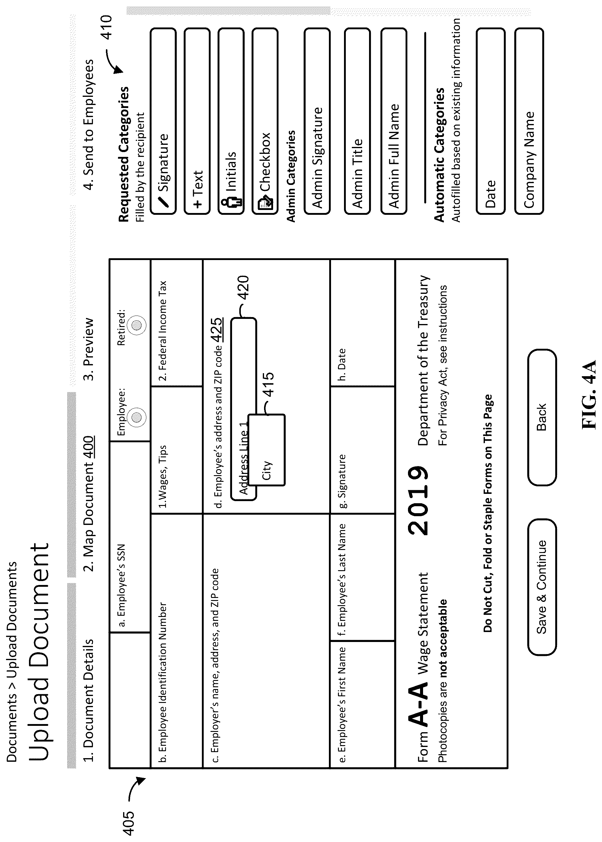 Patent US12099549 Figure 3 – Automated field placement for uploaded documents