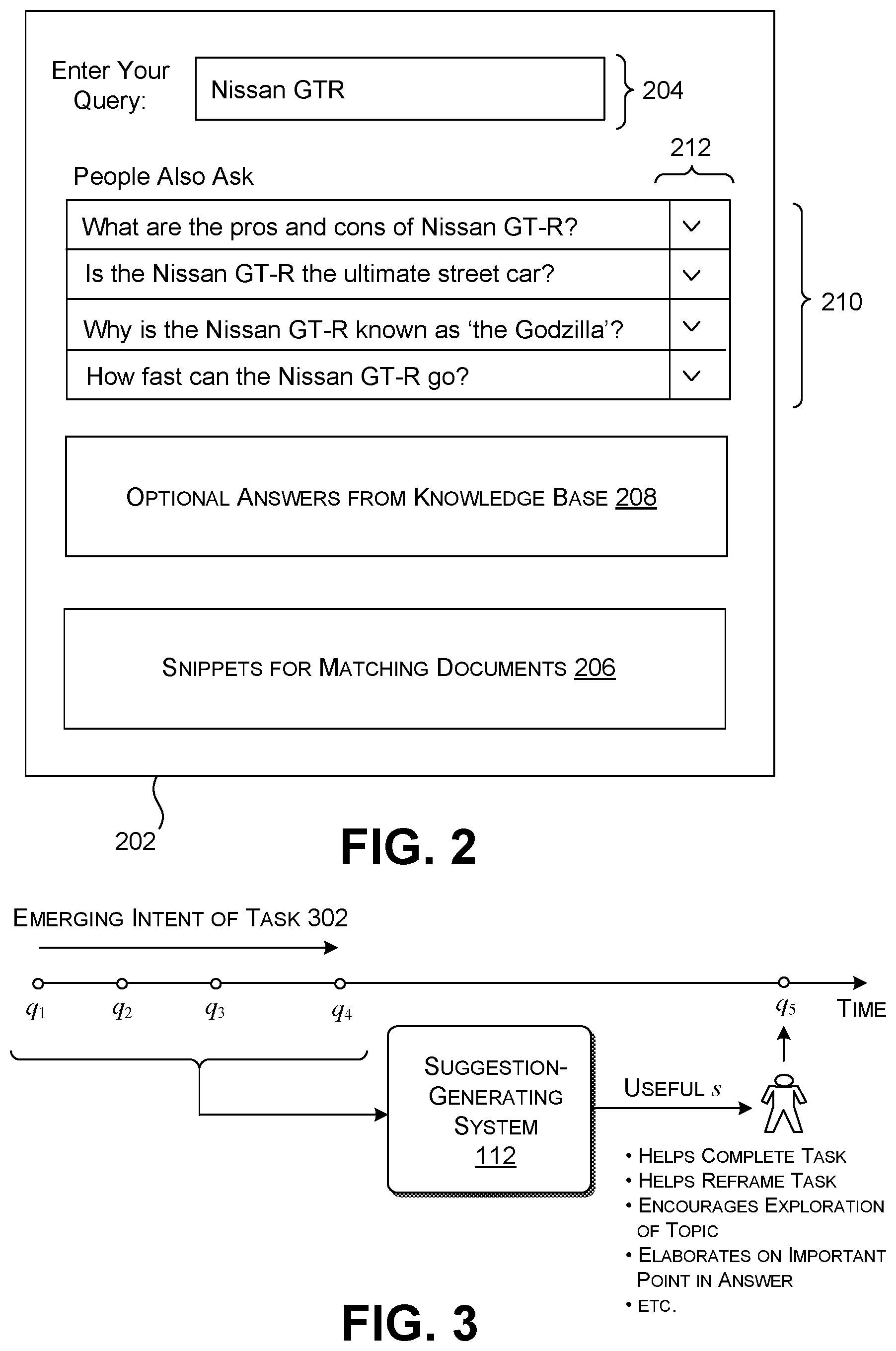 Patent US12099552 Figure 2 – Using a multi-task-trained neural network to guide interaction with a query-processing system via useful suggestions