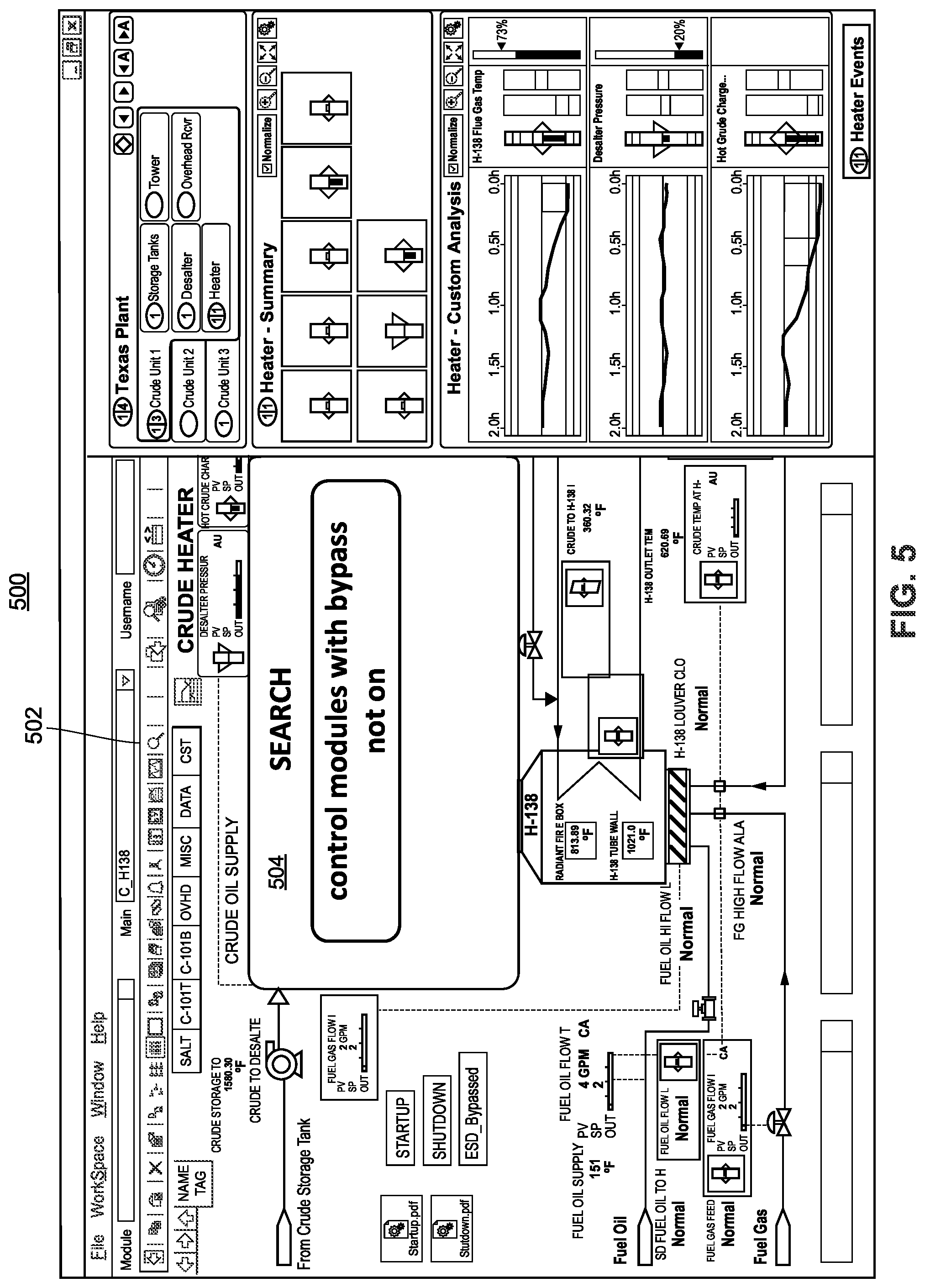 Patent US12099555 Figure 5 – Smart search capabilities in a process control system