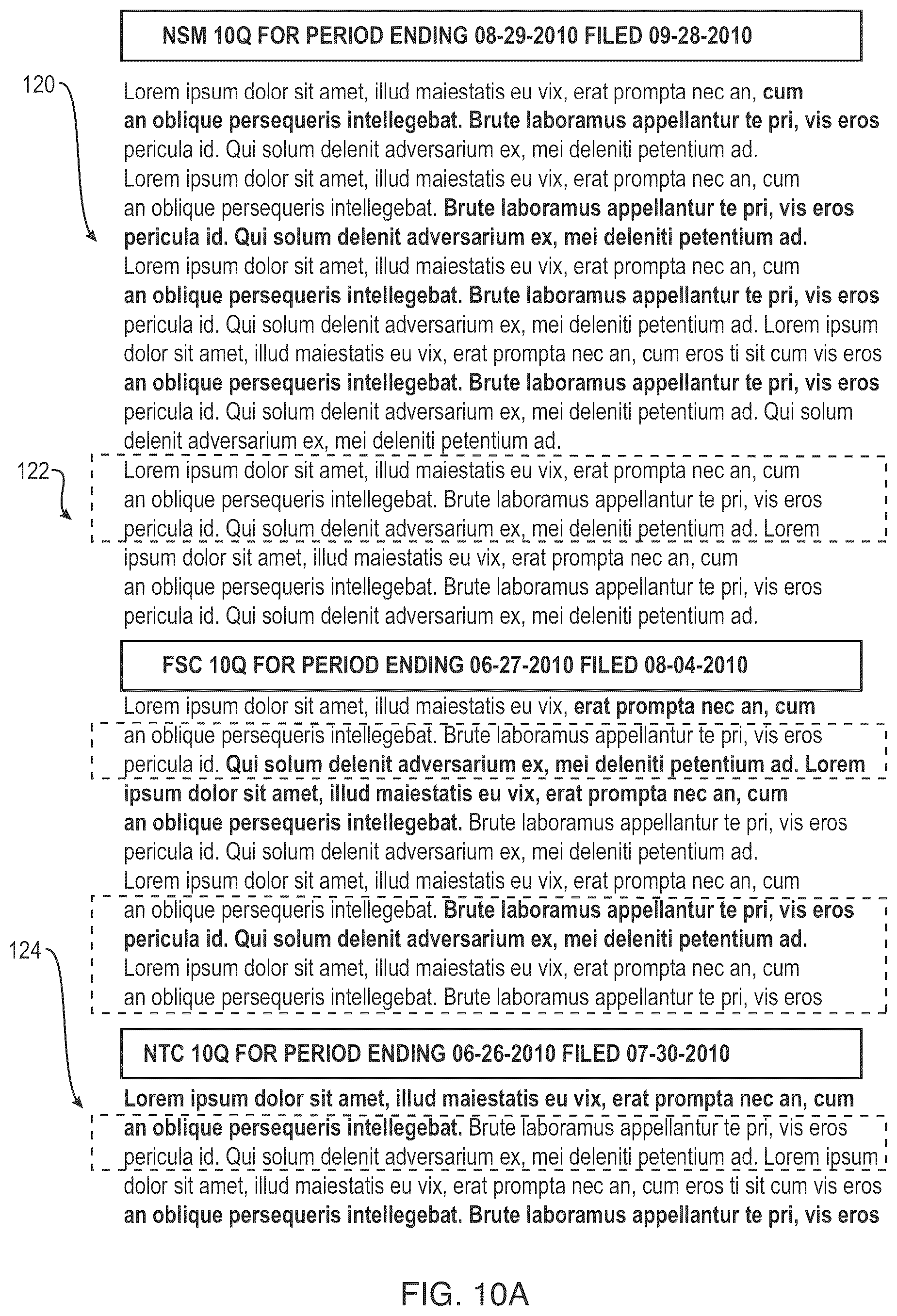 Patent US12099562 Figure 12 – User interface for use with a search engine for searching financial related documents