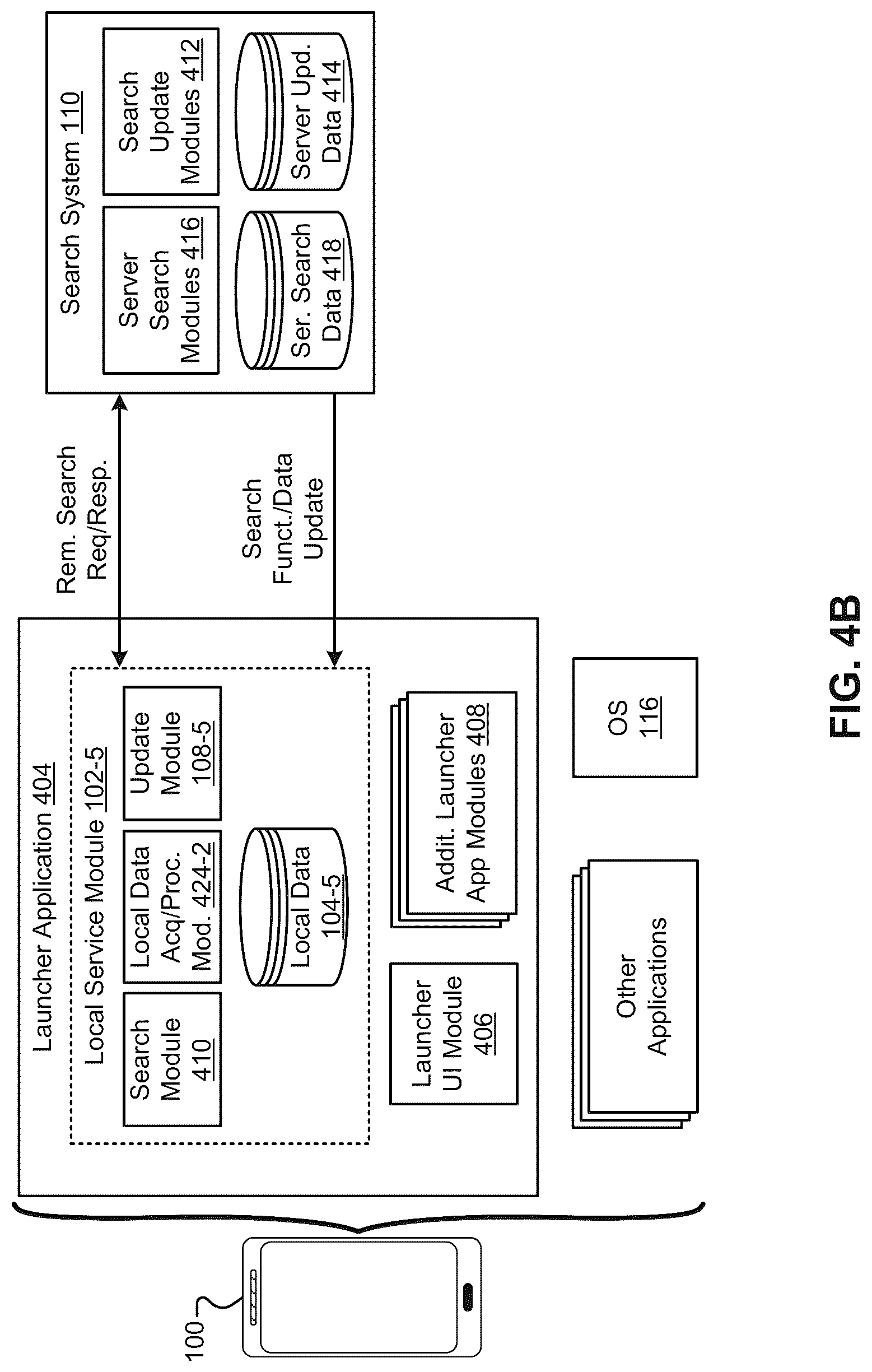 Patent US12099563 Figure 5 – On-device functionality using remote system updates