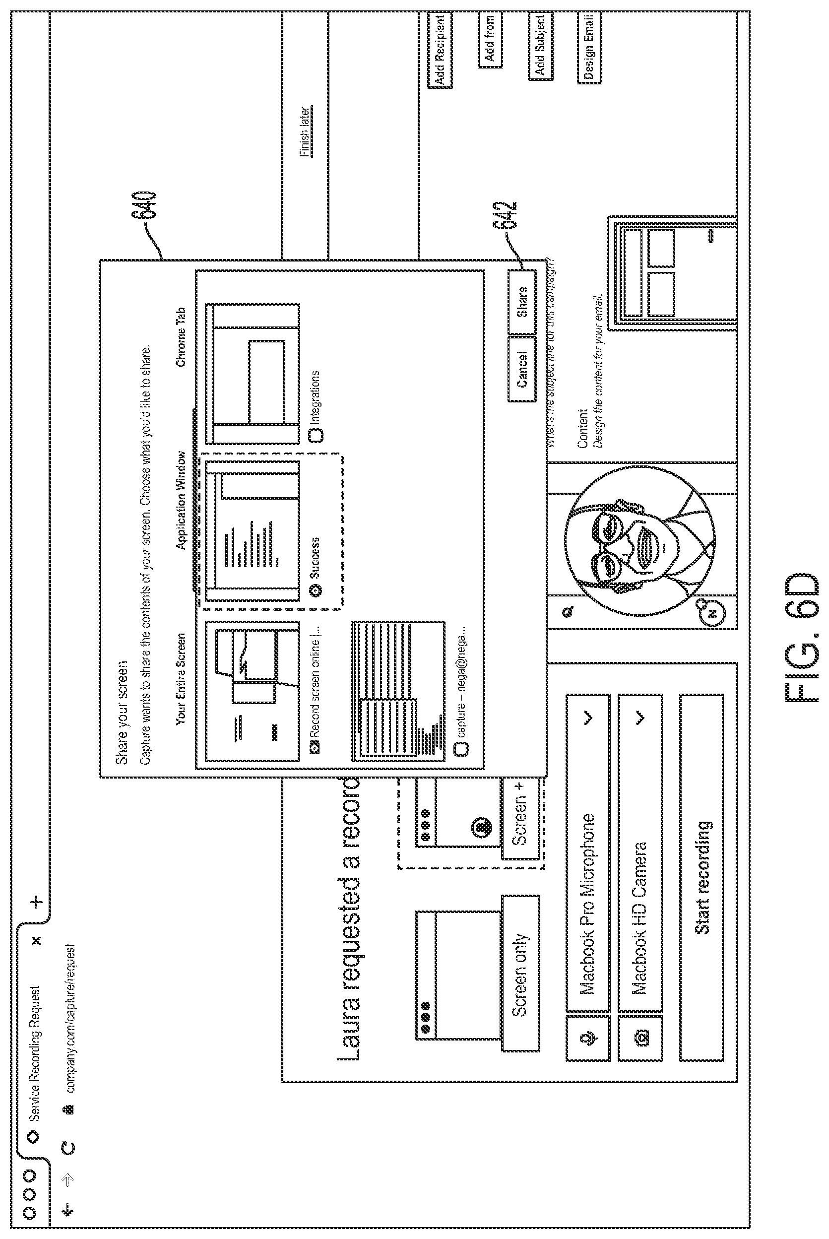 Patent US12099564 Figure 9 – User-initiated workflow to collect media
