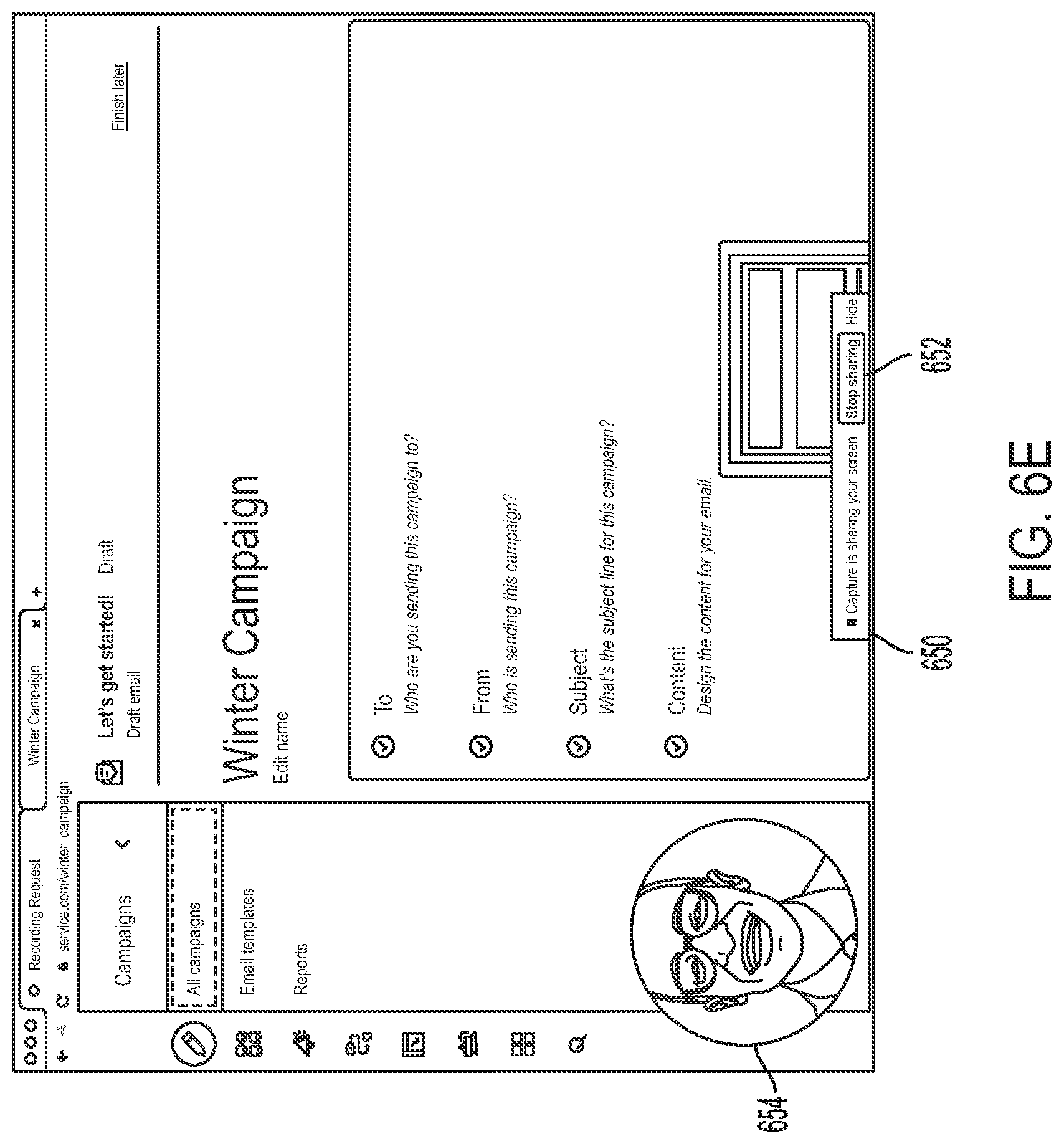 Patent US12099564 Figure 10 – User-initiated workflow to collect media