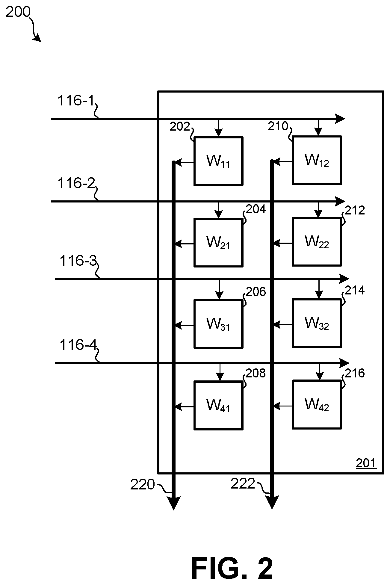 Patent US12099569 Figure 2 – Adaptive settling time control for binary-weighted charge redistribution circuits