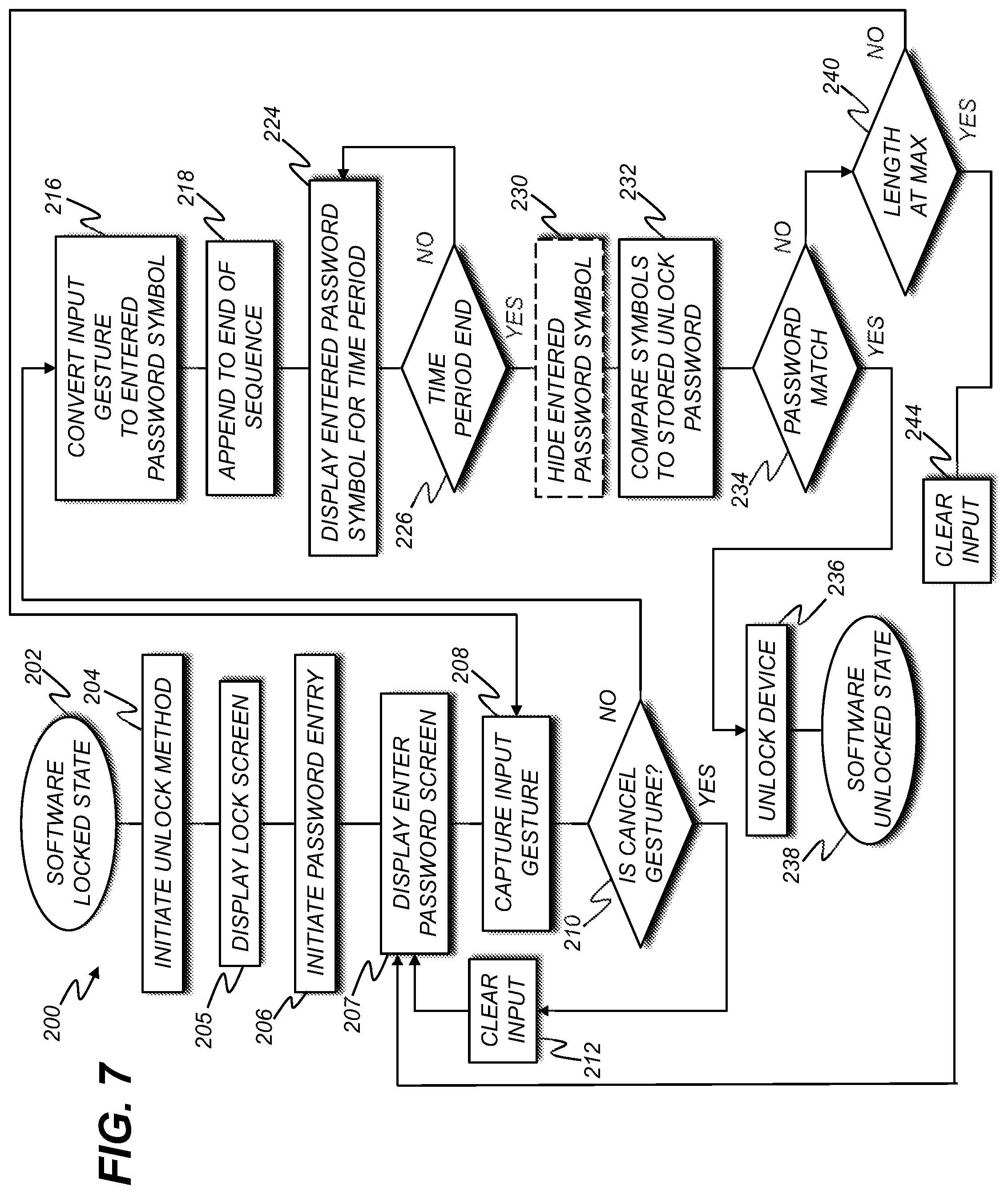 Patent US12099589 Figure 8 – Method for unlocking an electronic device