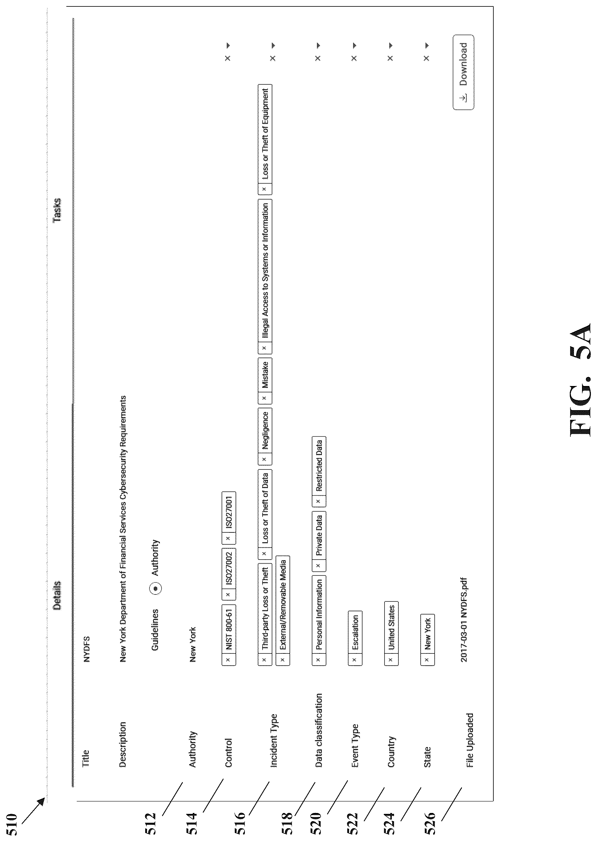 Patent US12099600 Figure 5 – Breach response data management system and method