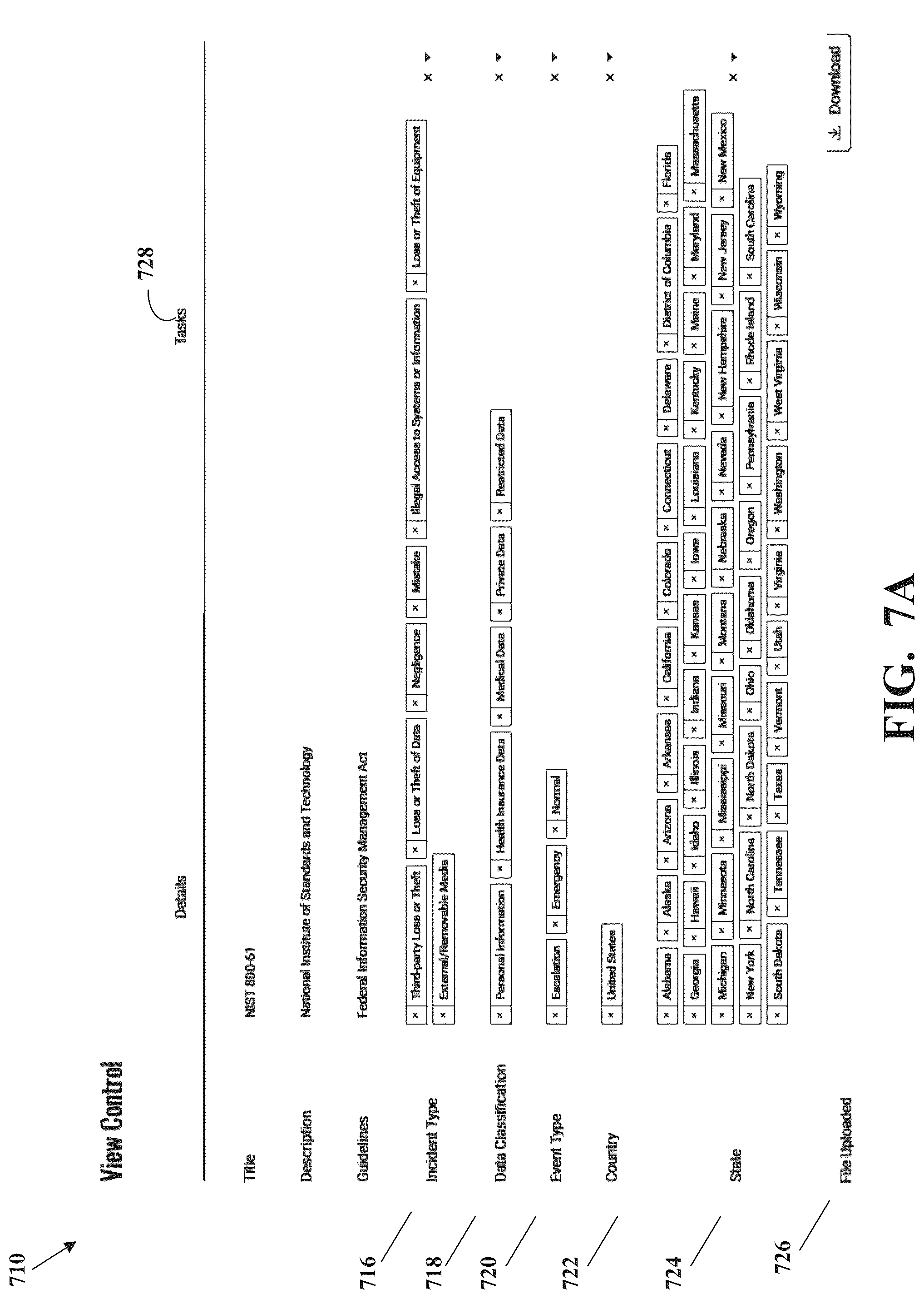 Patent US12099600 Figure 8 – Breach response data management system and method