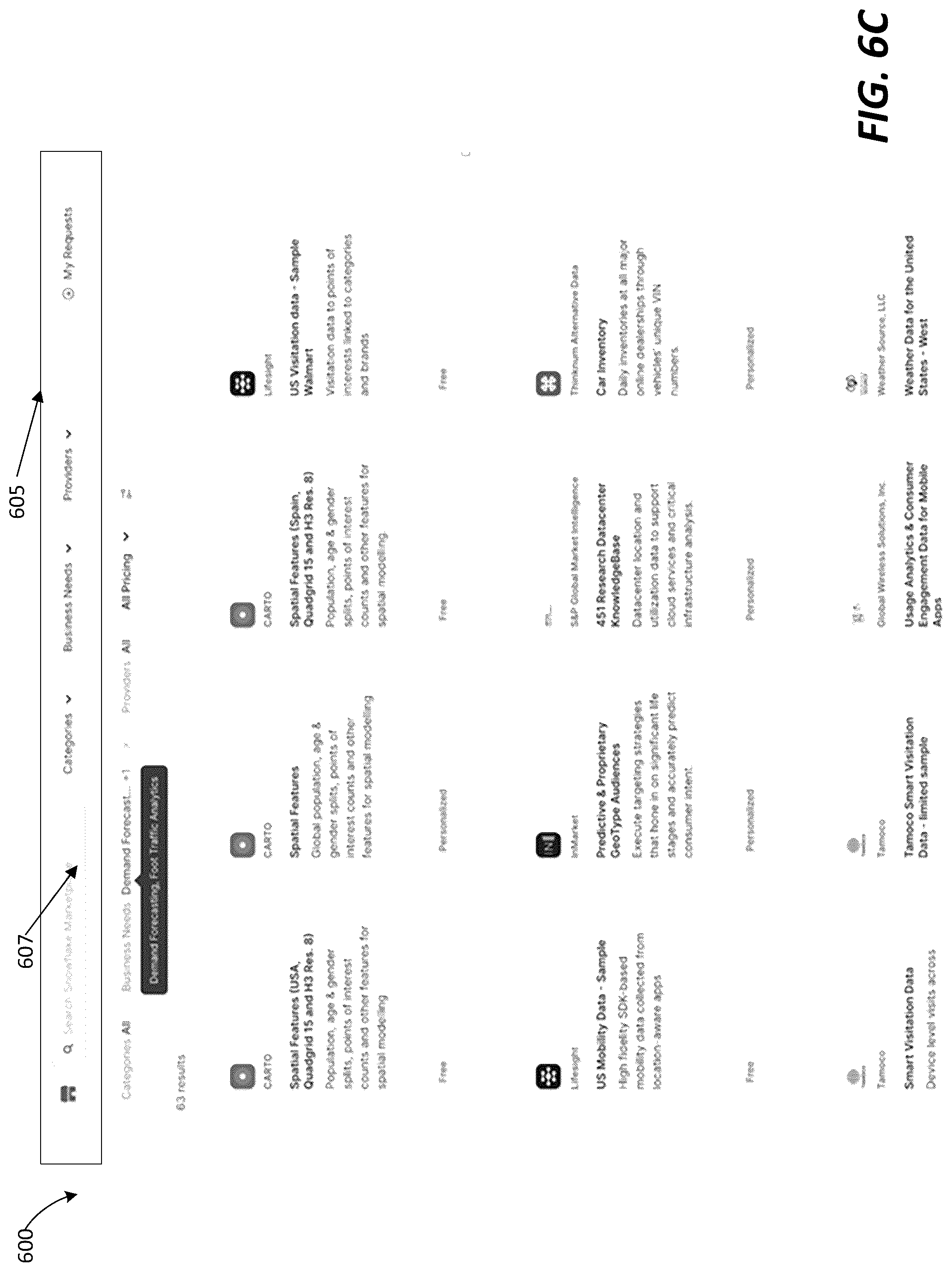 Patent US12099625 Figure 10 – Organizing, discovering and evaluating marketplace datasets and services by industry business needs