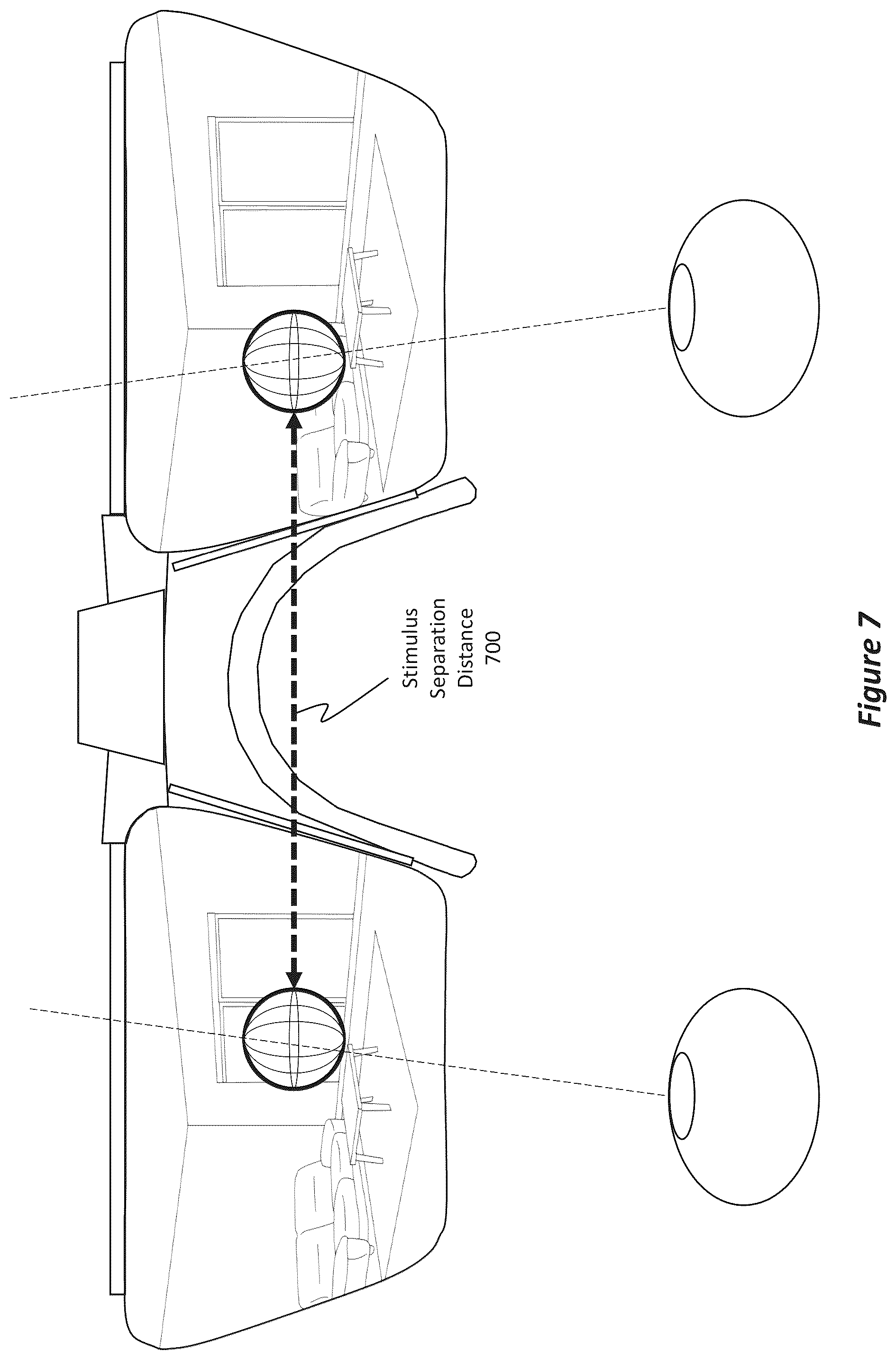 Patent US12099652 Figure 7 – Determining IPD by adjusting the positions of displayed stimuli