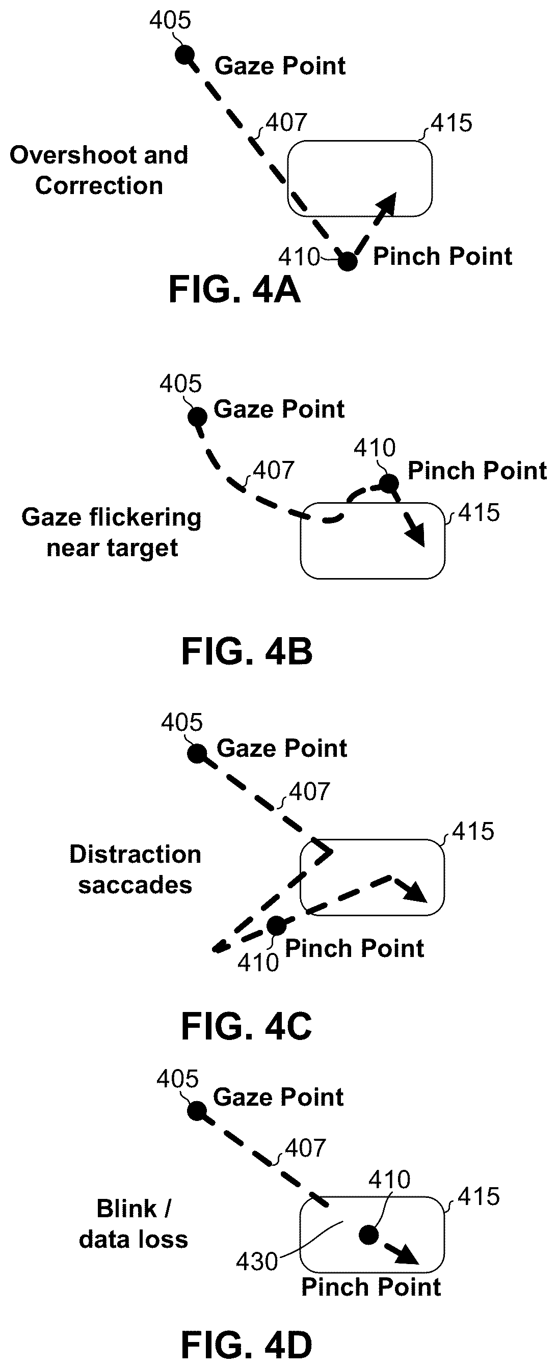 Patent US12099653 Figure 3 – User interface response based on gaze-holding event assessment