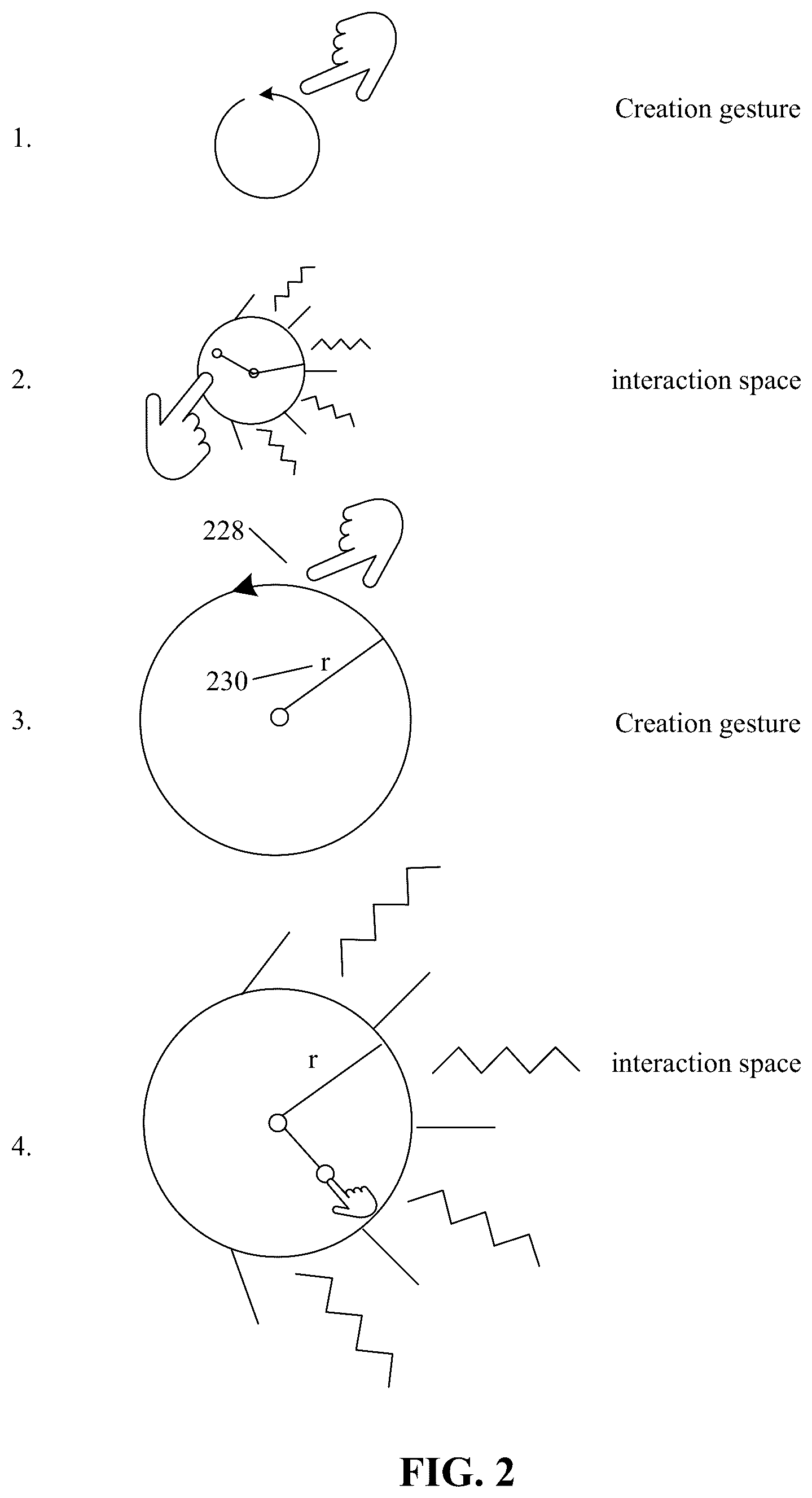 Patent US12099660 Figure 2 – User-defined virtual interaction space and manipulation of virtual cameras in the interaction space