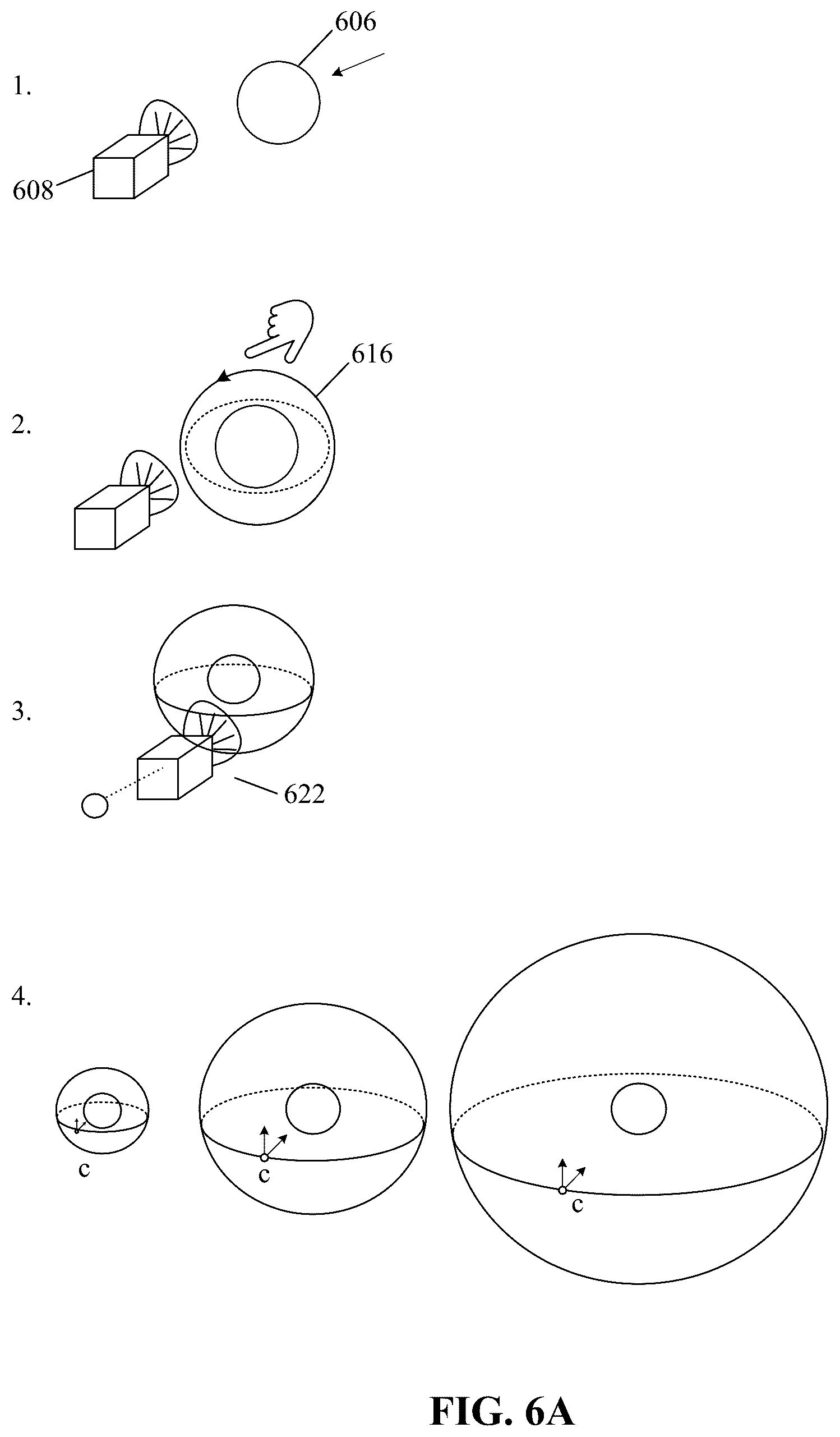 Patent US12099660 Figure 6 – User-defined virtual interaction space and manipulation of virtual cameras in the interaction space