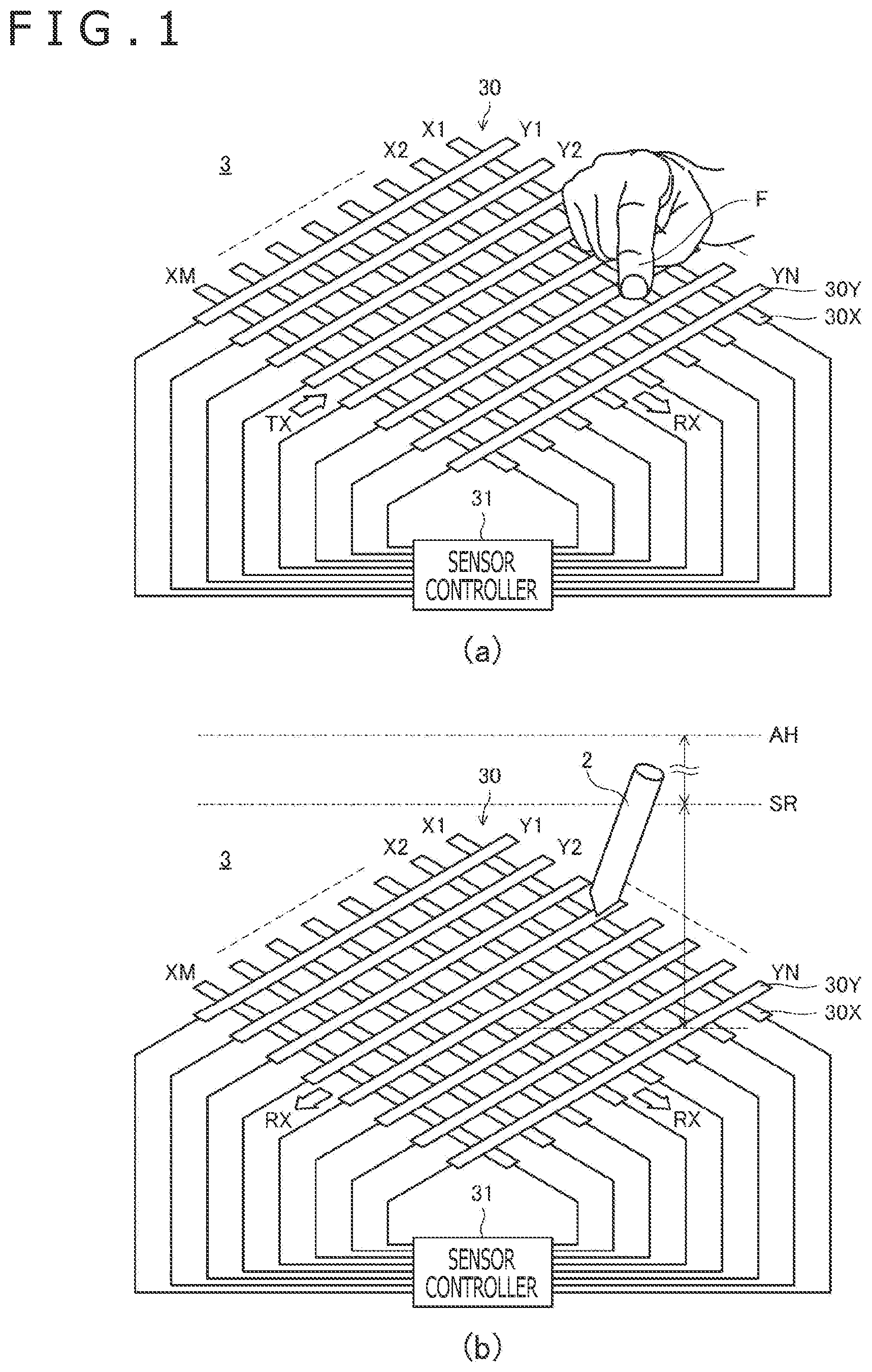 Patent US12099665 Figure 1 – Stylus and sensor controller