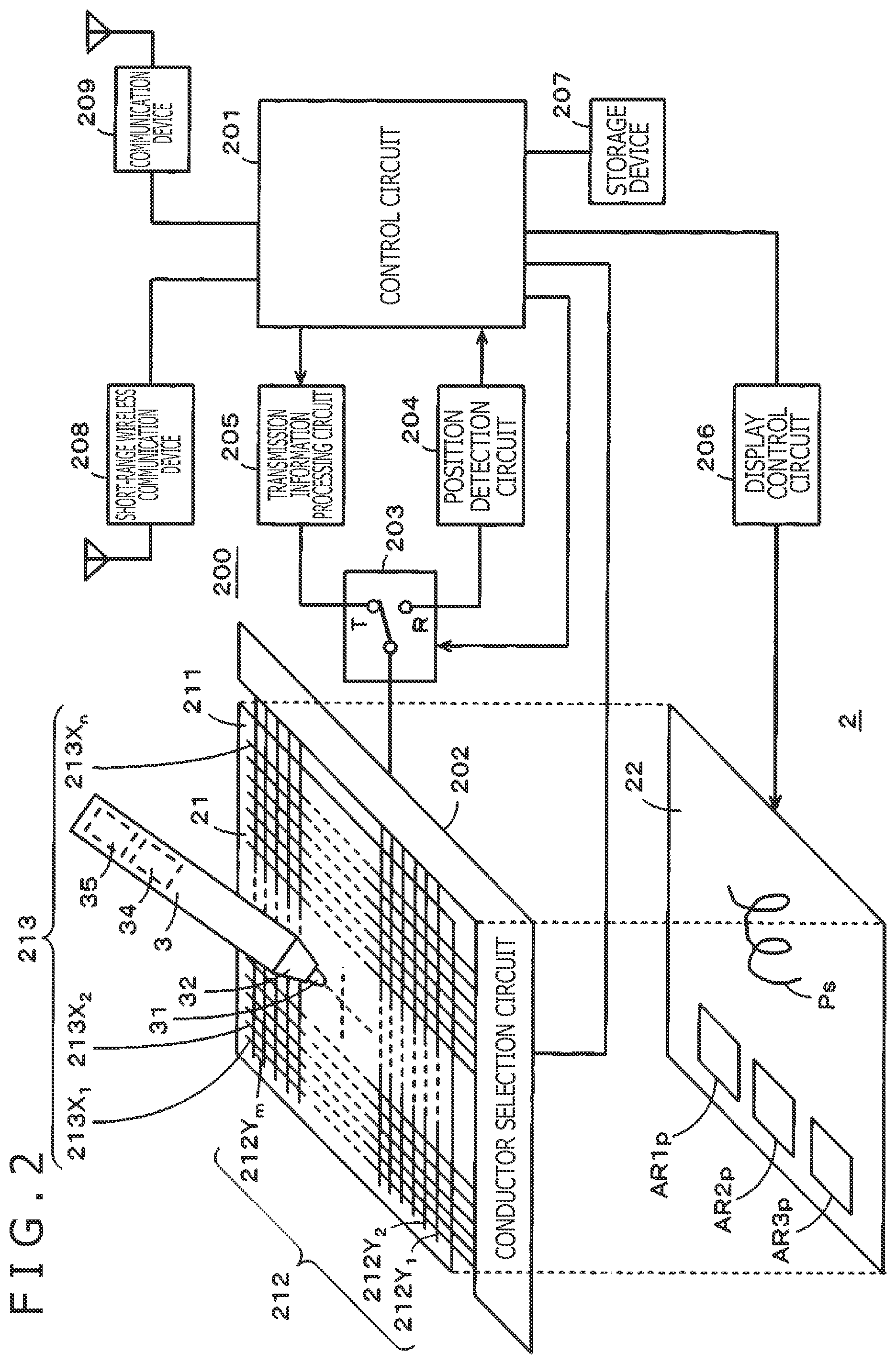 Patent US12099666 Figure 2 – Information input/output system for active pen with storage