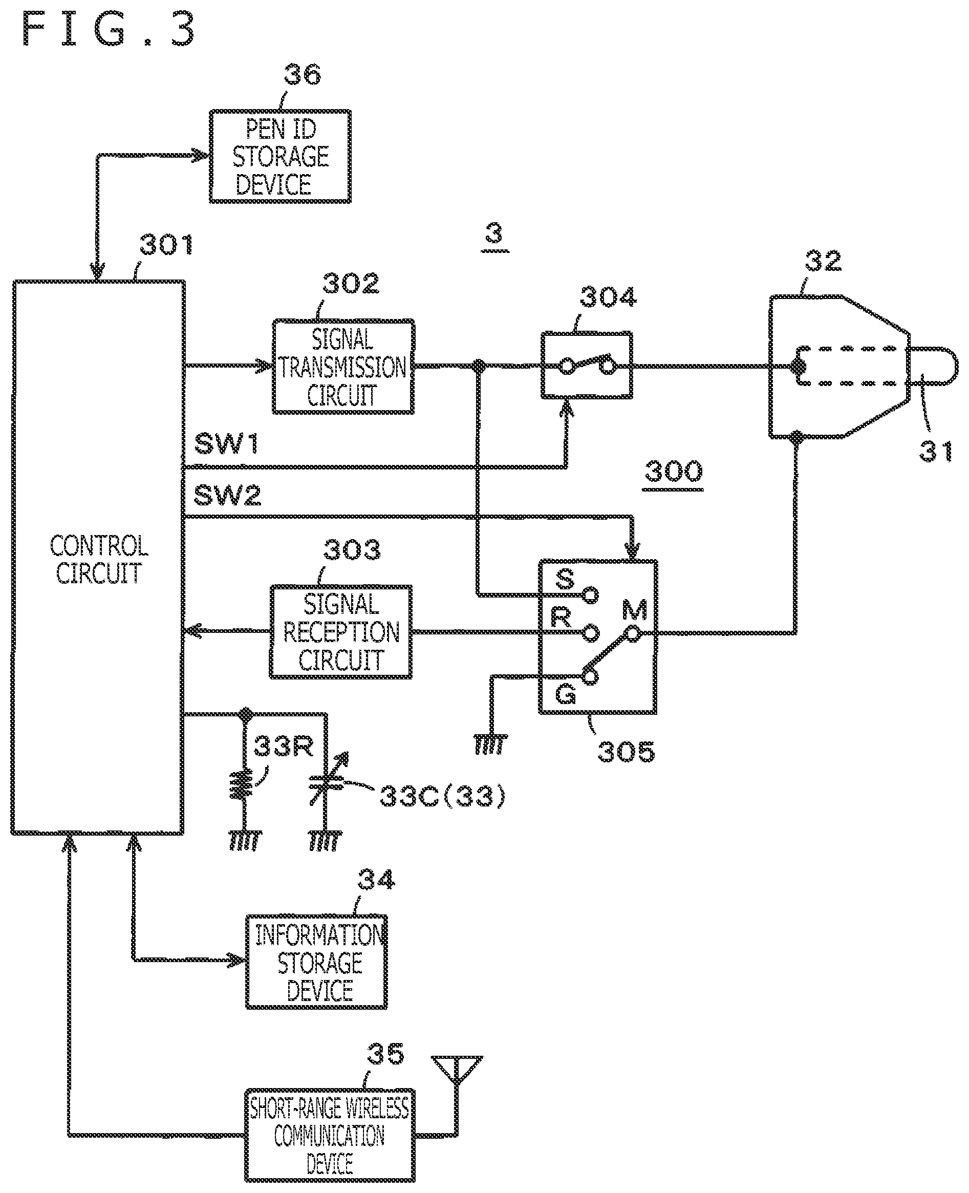 Patent US12099666 Figure 3 – Information input/output system for active pen with storage