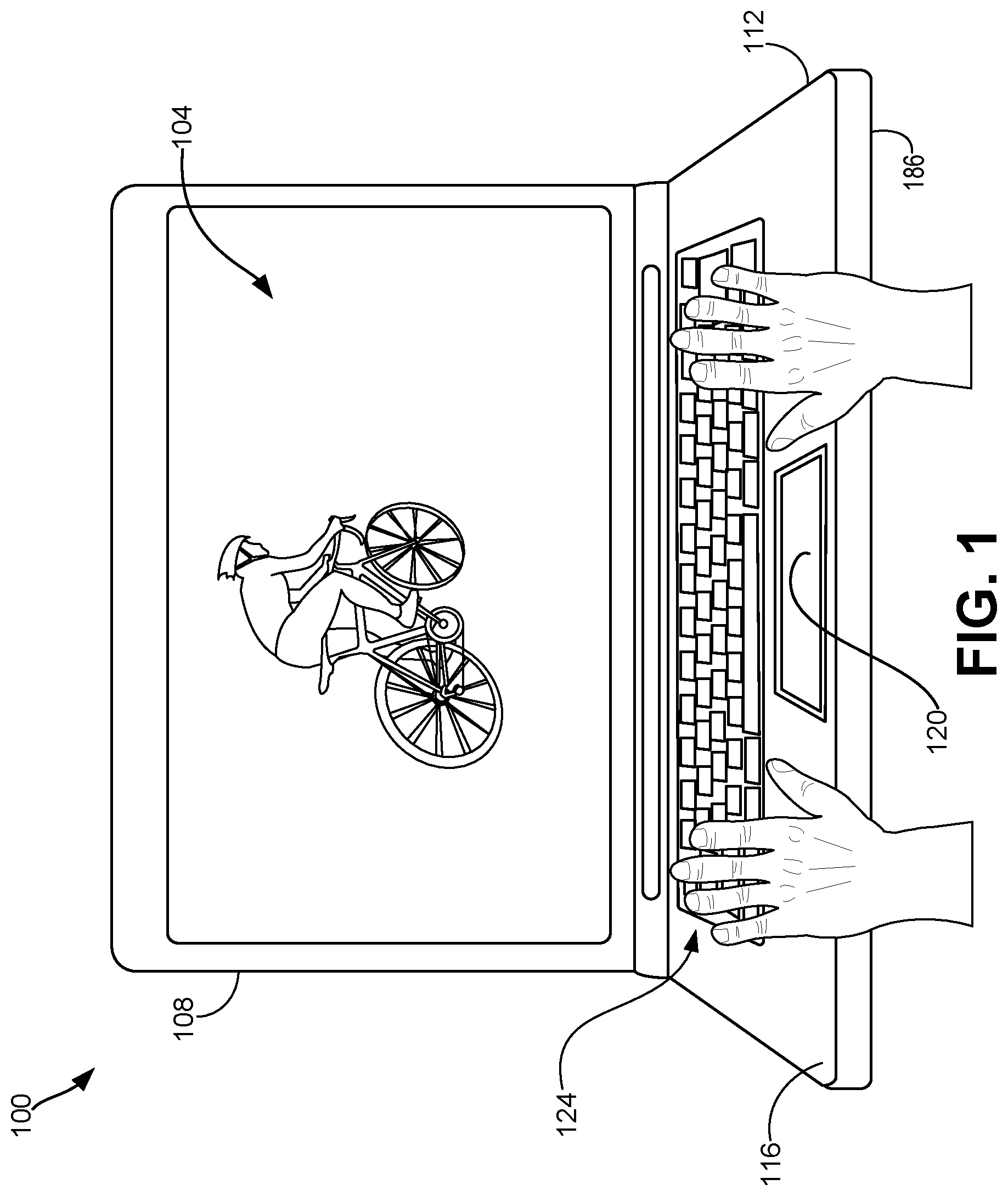 Patent US12099667 Figure 1 – Force sensing touchpad