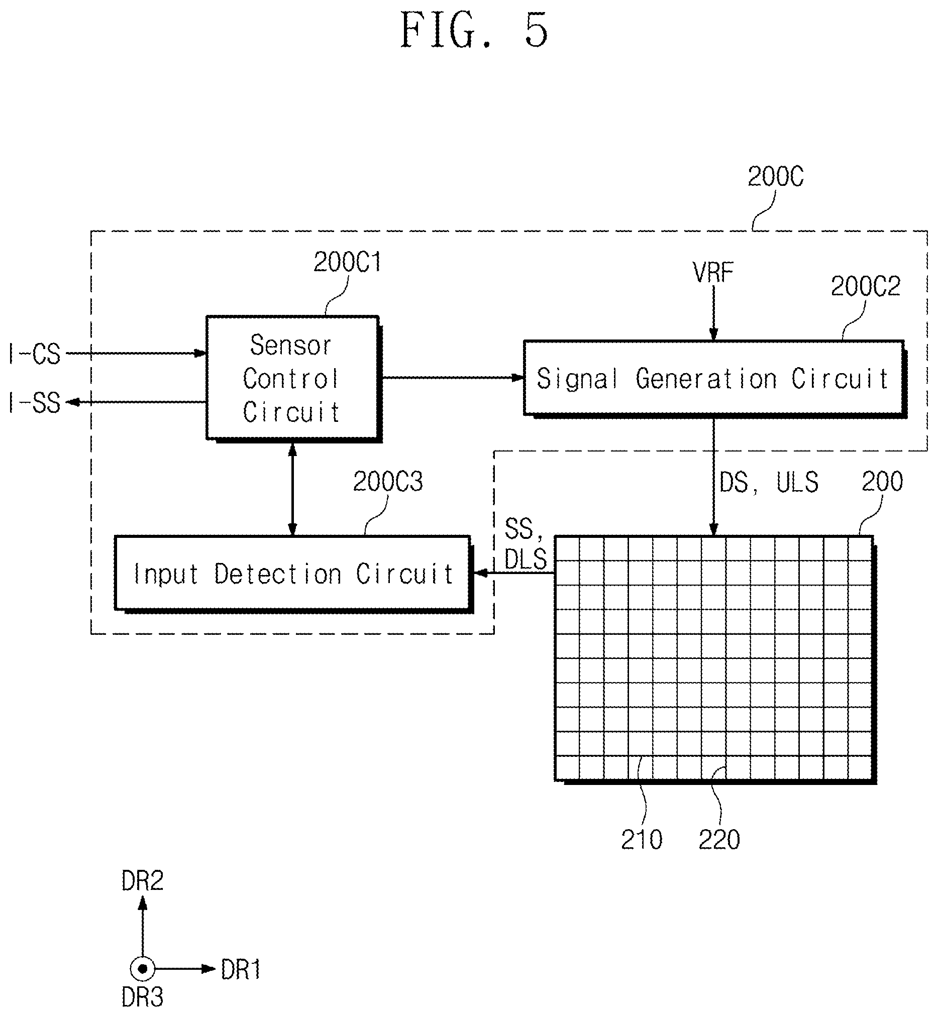 Patent US12099675 Figure 5 – Electronic device having sensor layer generating uplink signals