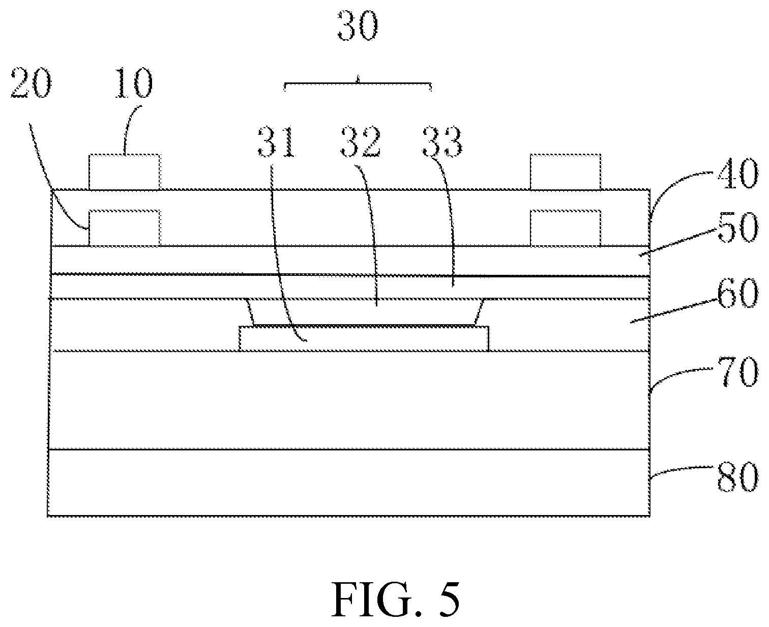 Patent US12099676 Figure 5 – Touch display panel