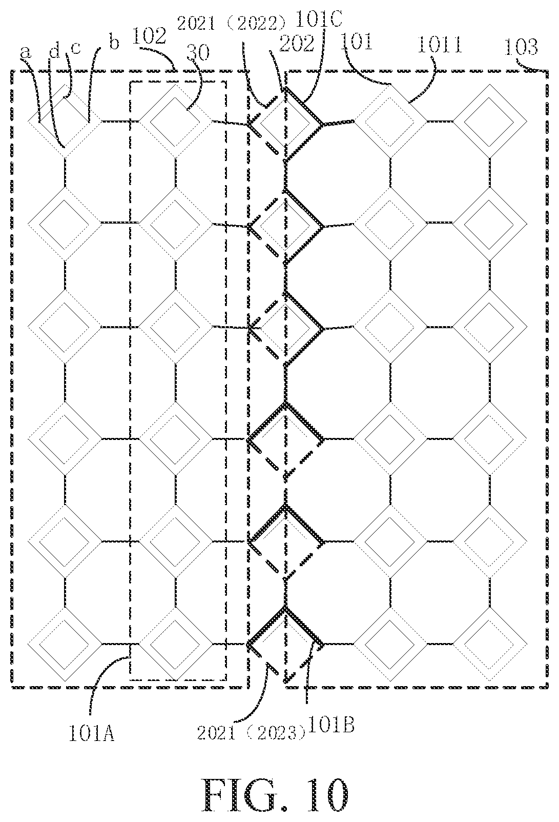 Patent US12099676 Figure 10 – Touch display panel