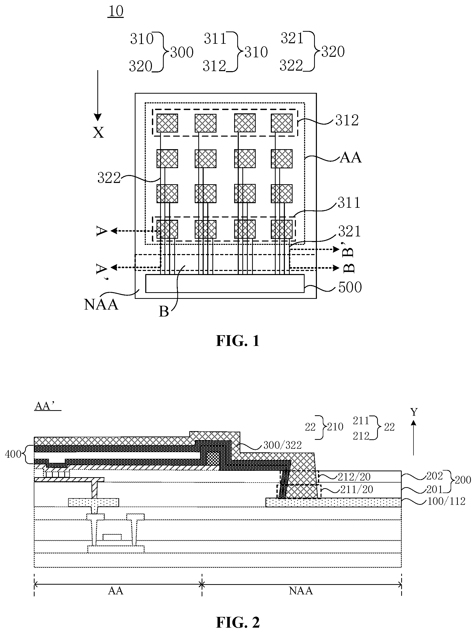 Patent US12099677 Figure 1 – Touch display panel and touch display device