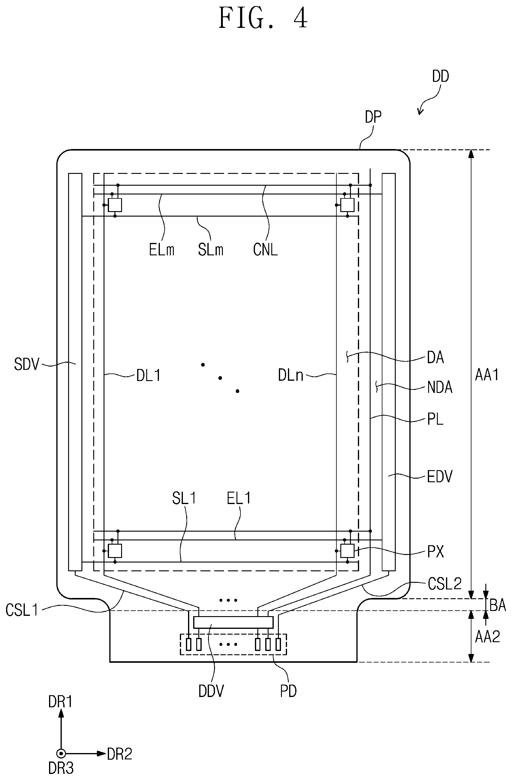 Patent US12099678 Figure 3 – Input sensing part and display device including the same