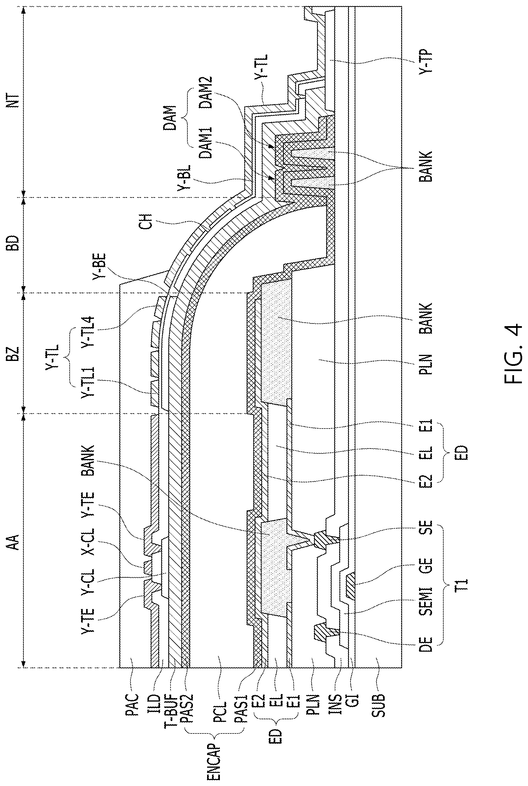 Patent US12099679 Figure 4 – Touch display device