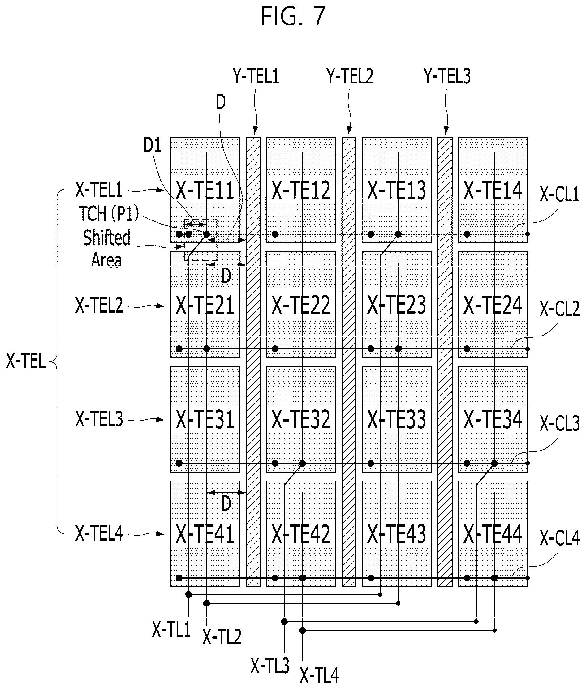 Patent US12099679 Figure 7 – Touch display device