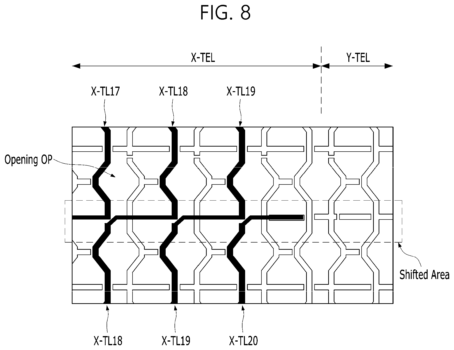 Patent US12099679 Figure 8 – Touch display device