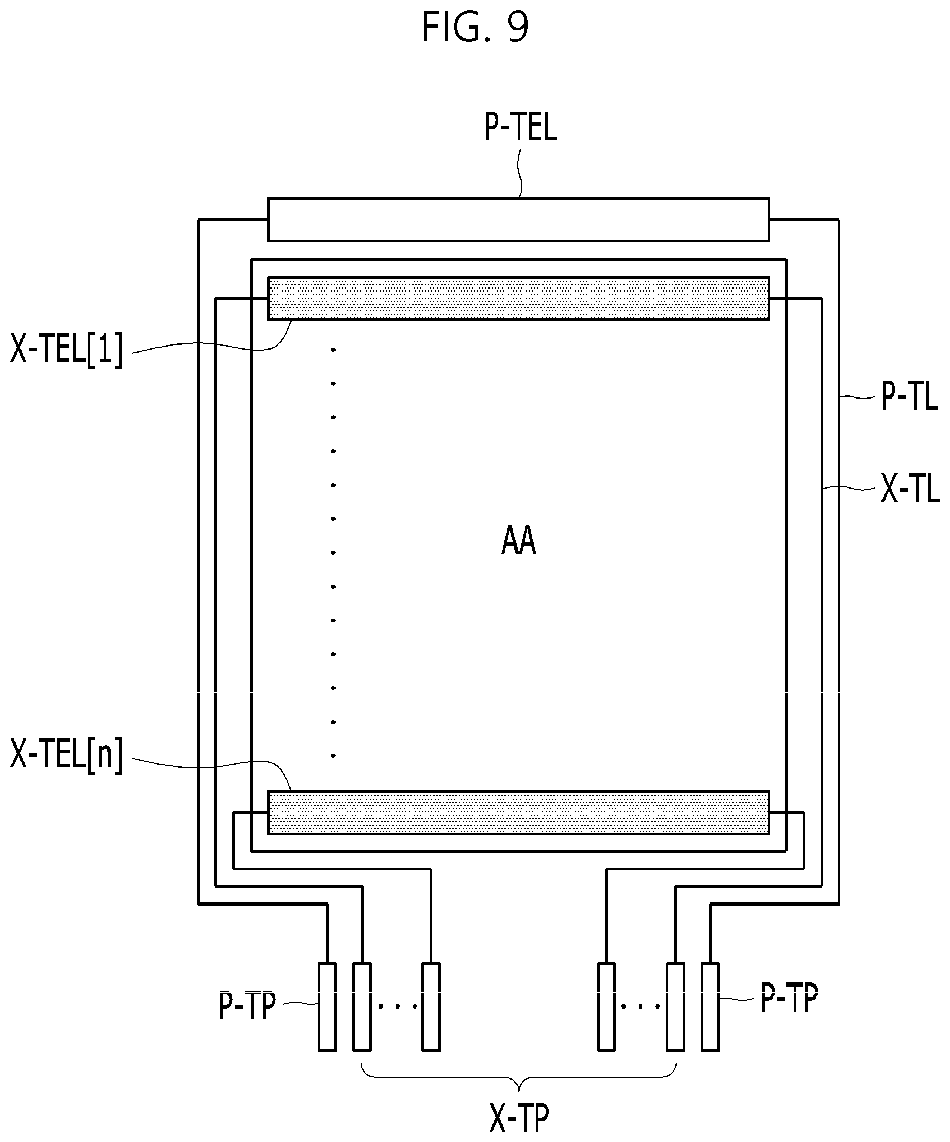 Patent US12099679 Figure 9 – Touch display device