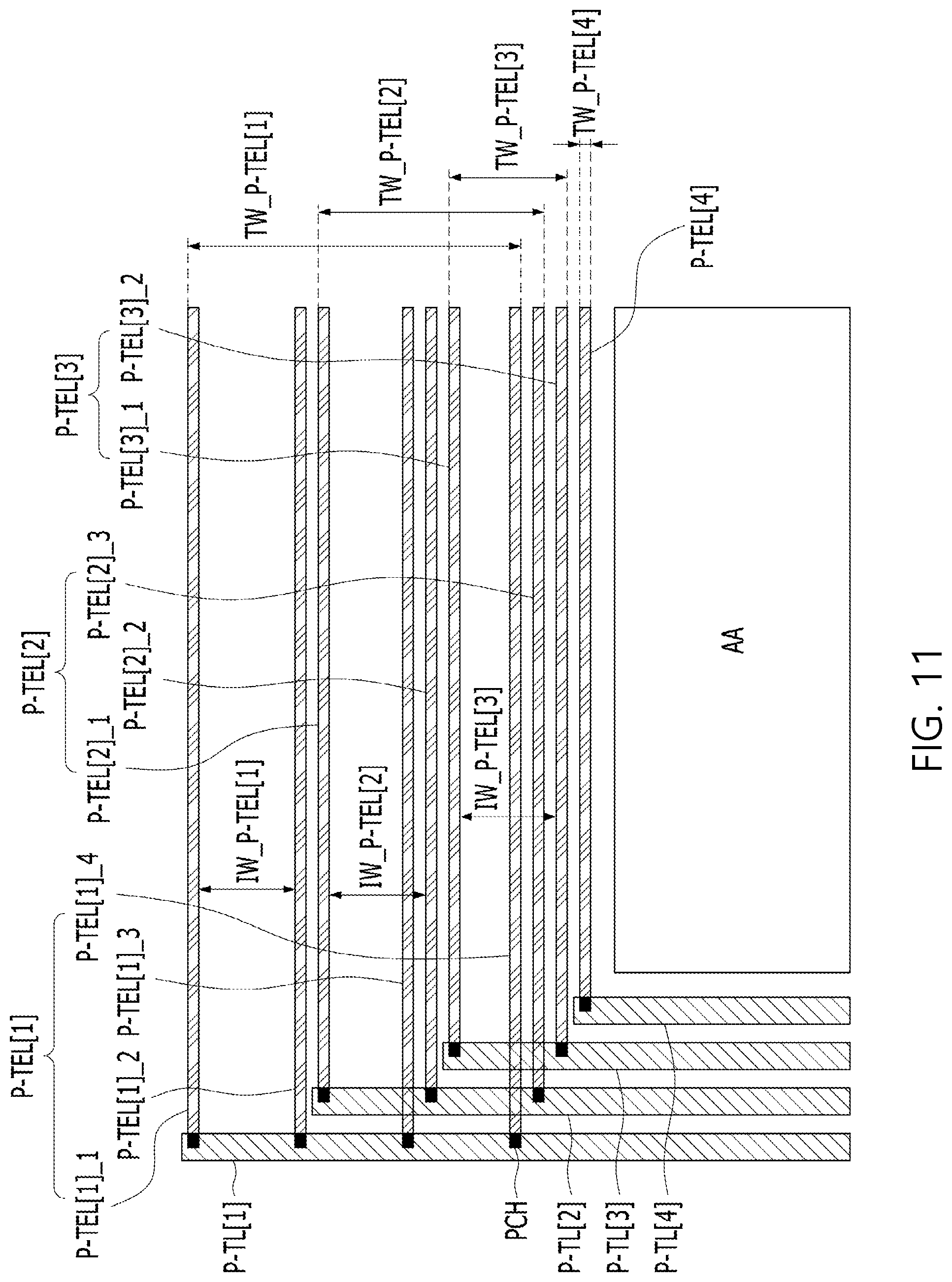 Patent US12099679 Figure 11 – Touch display device