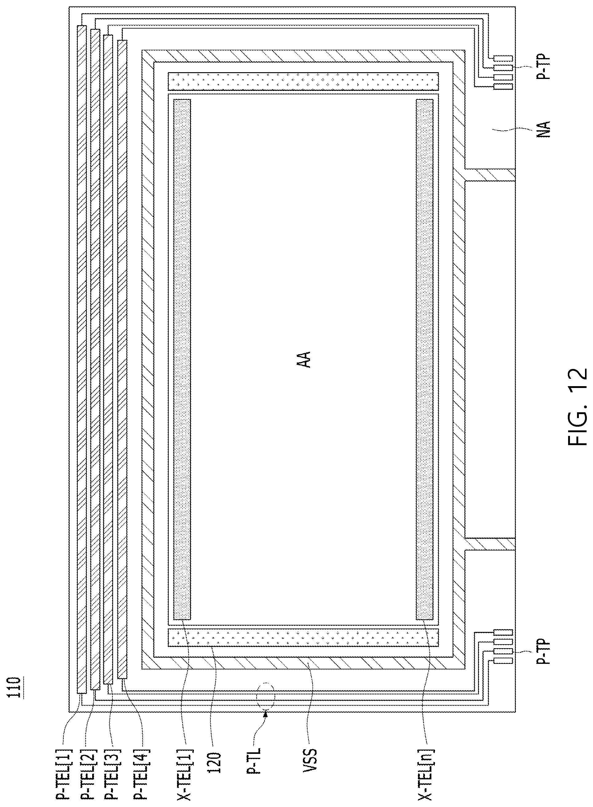 Patent US12099679 Figure 12 – Touch display device