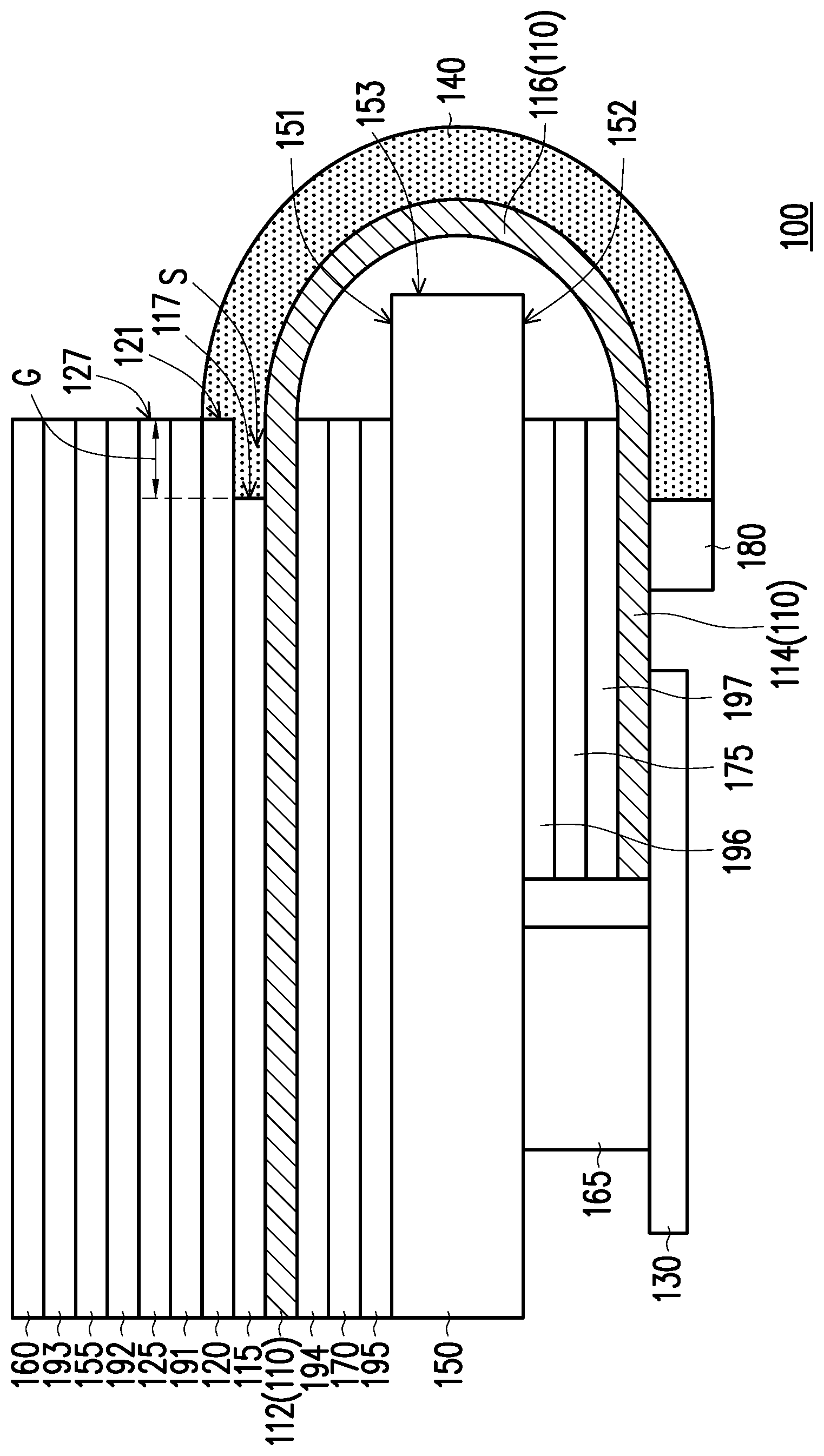 Patent US12099680 Figure 1 – Touch display device