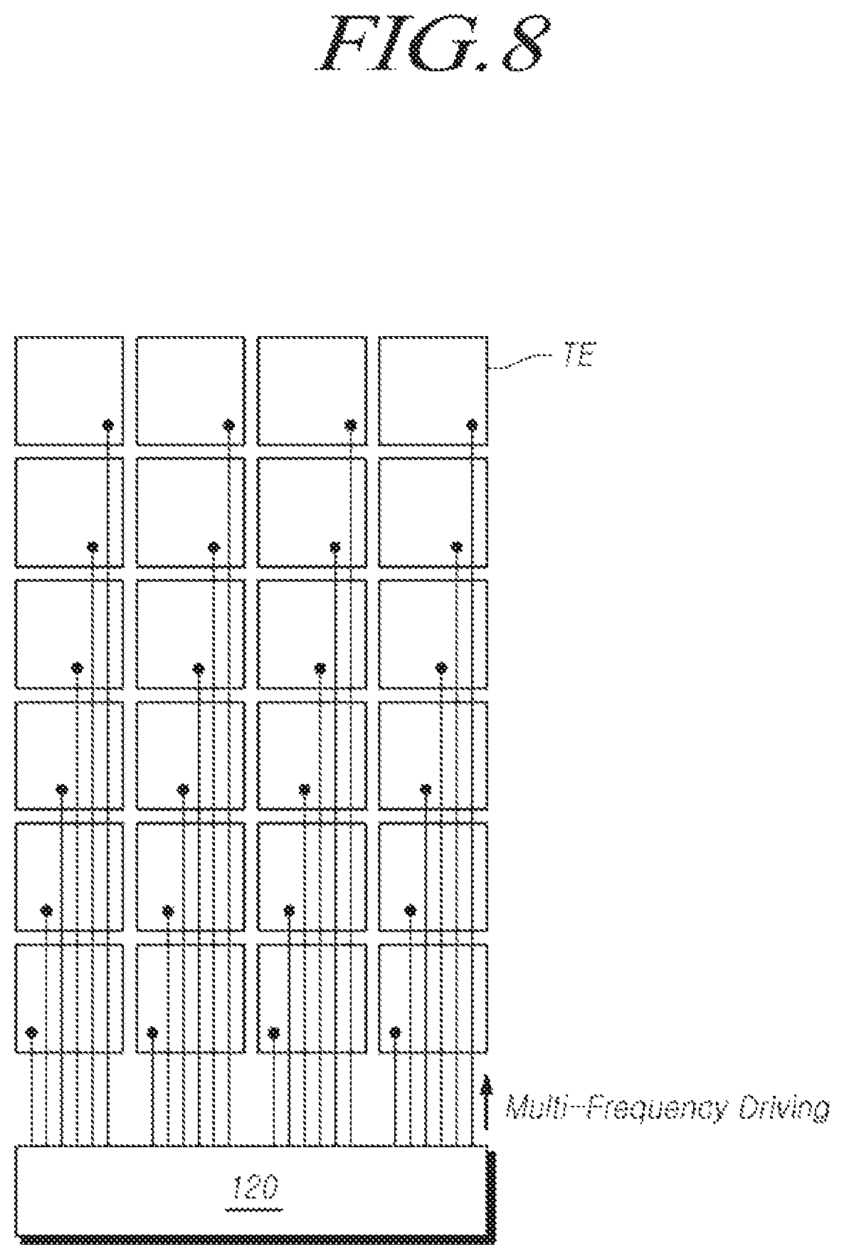 Patent US12099682 Figure 8 – Driving method, touch sensing circuit, display panel, and touch display device