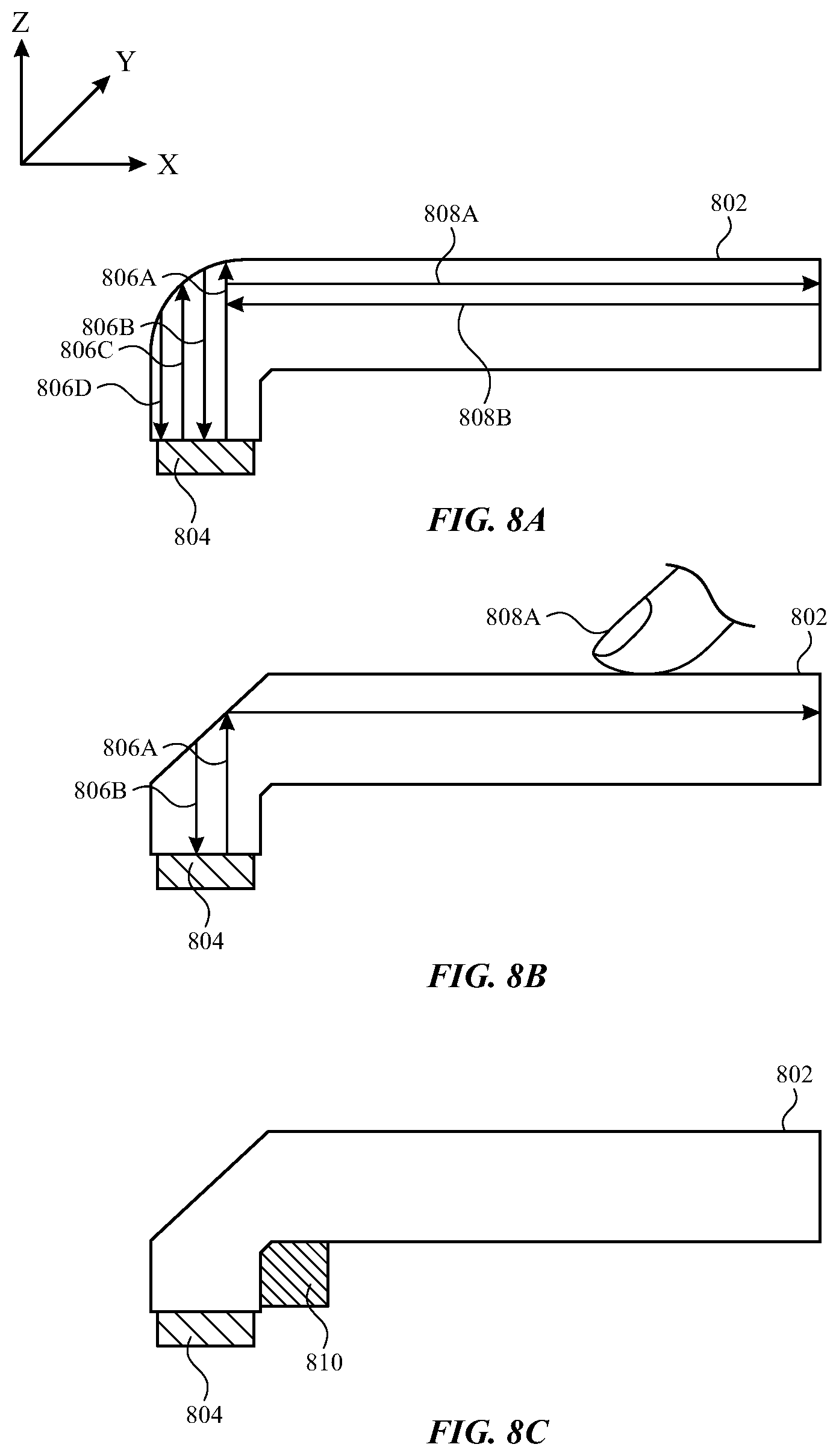 Patent US12099683 Figure 9 – Differential acoustic touch and force sensing