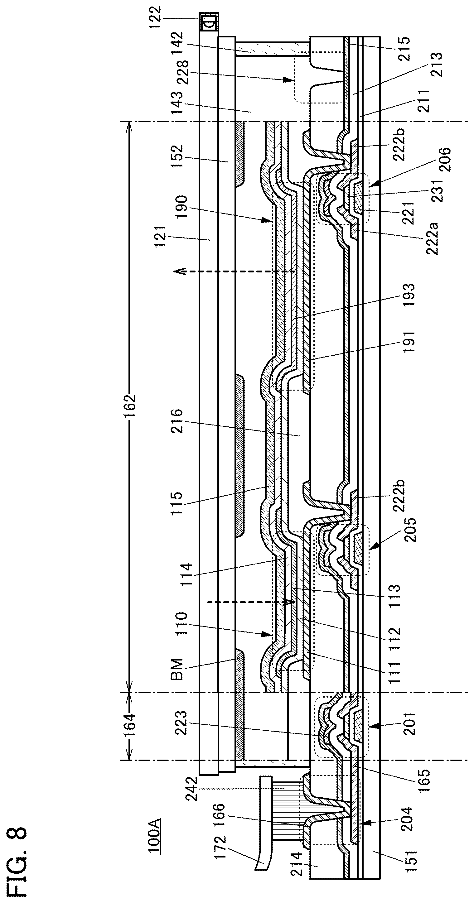 Patent US12099686 Figure 8 – Display device