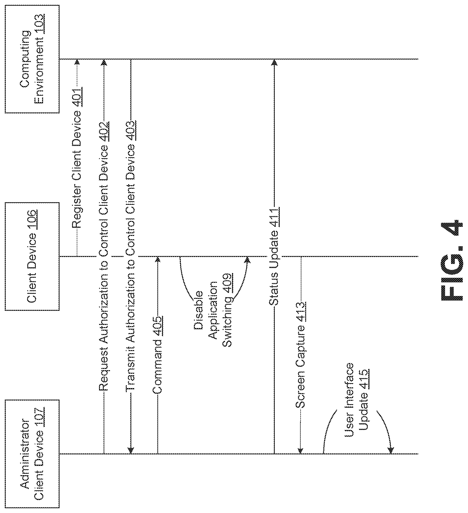 Patent US12099689 Figure 5 – Remotely restricting client devices