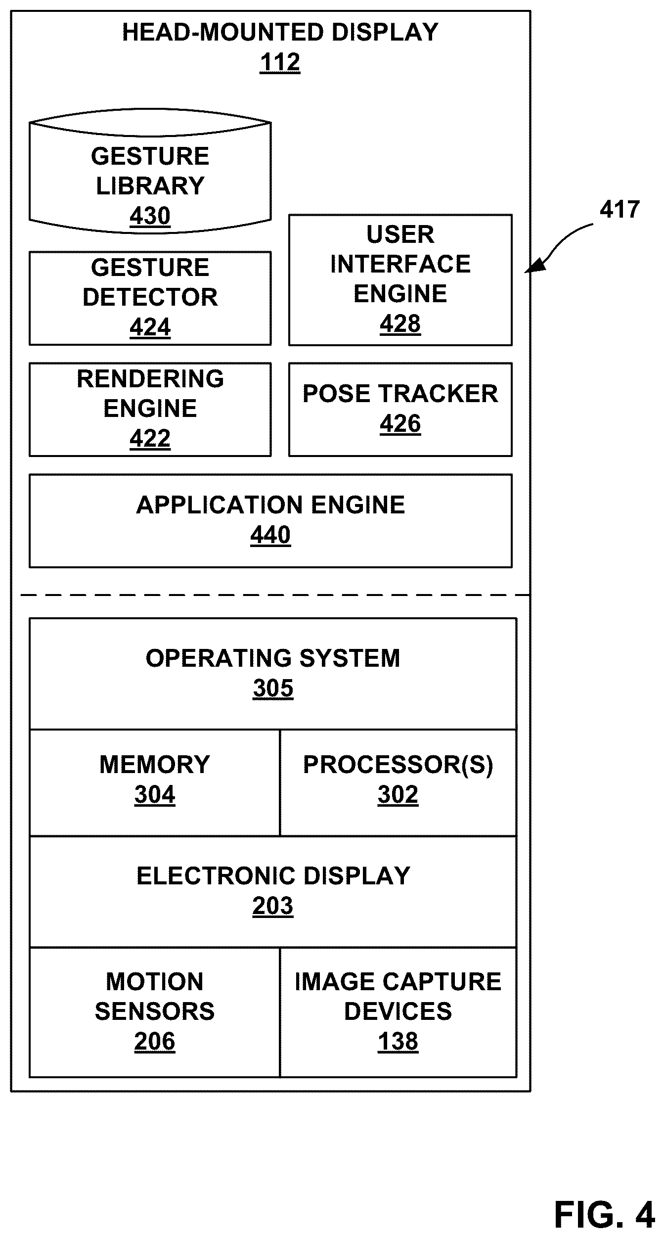 Patent US12099693 Figure 5 – Detecting input in artificial reality systems based on a pinch and pull gesture