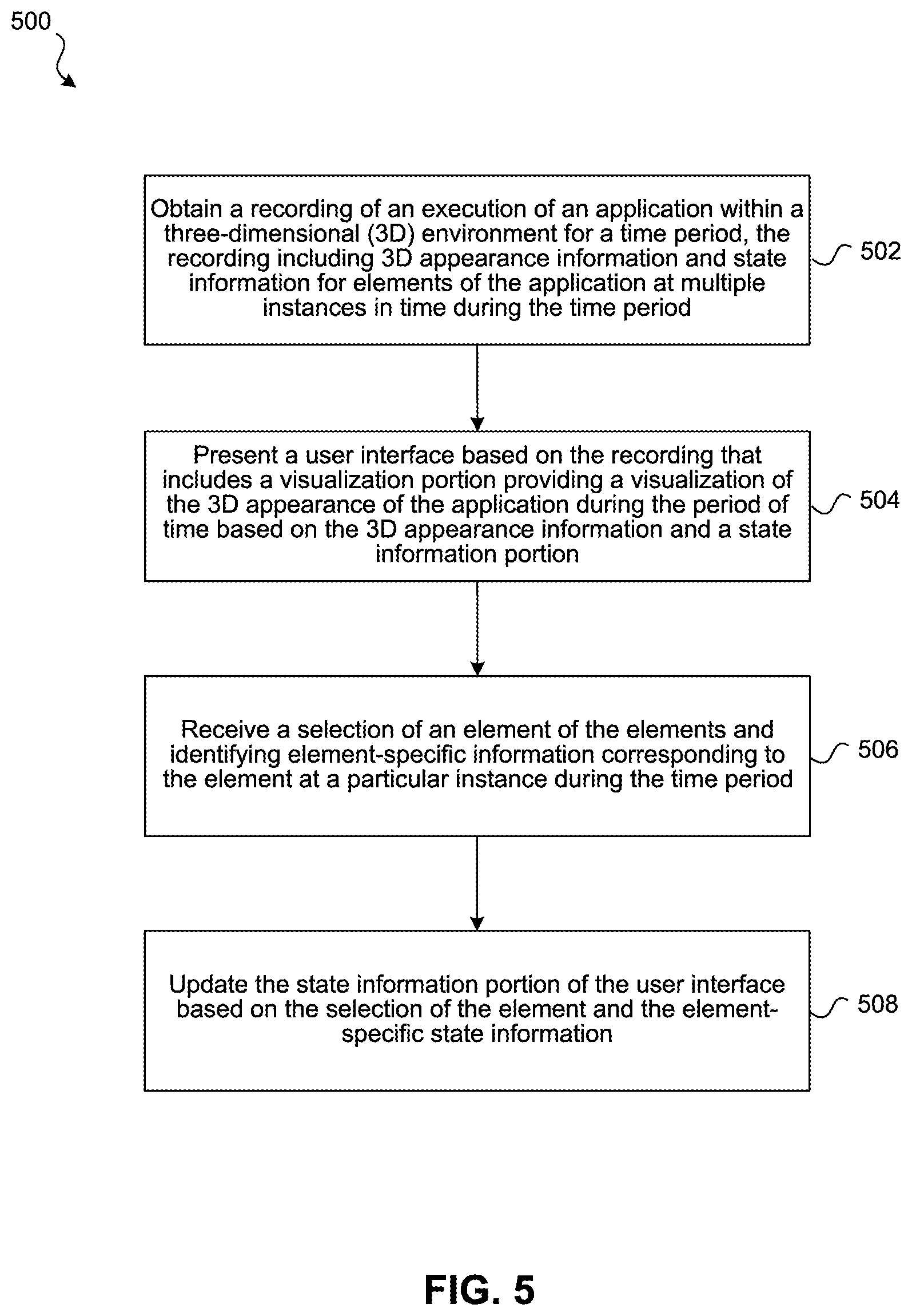Patent US12099694 Figure 7 – Three-dimensional application inspection environment