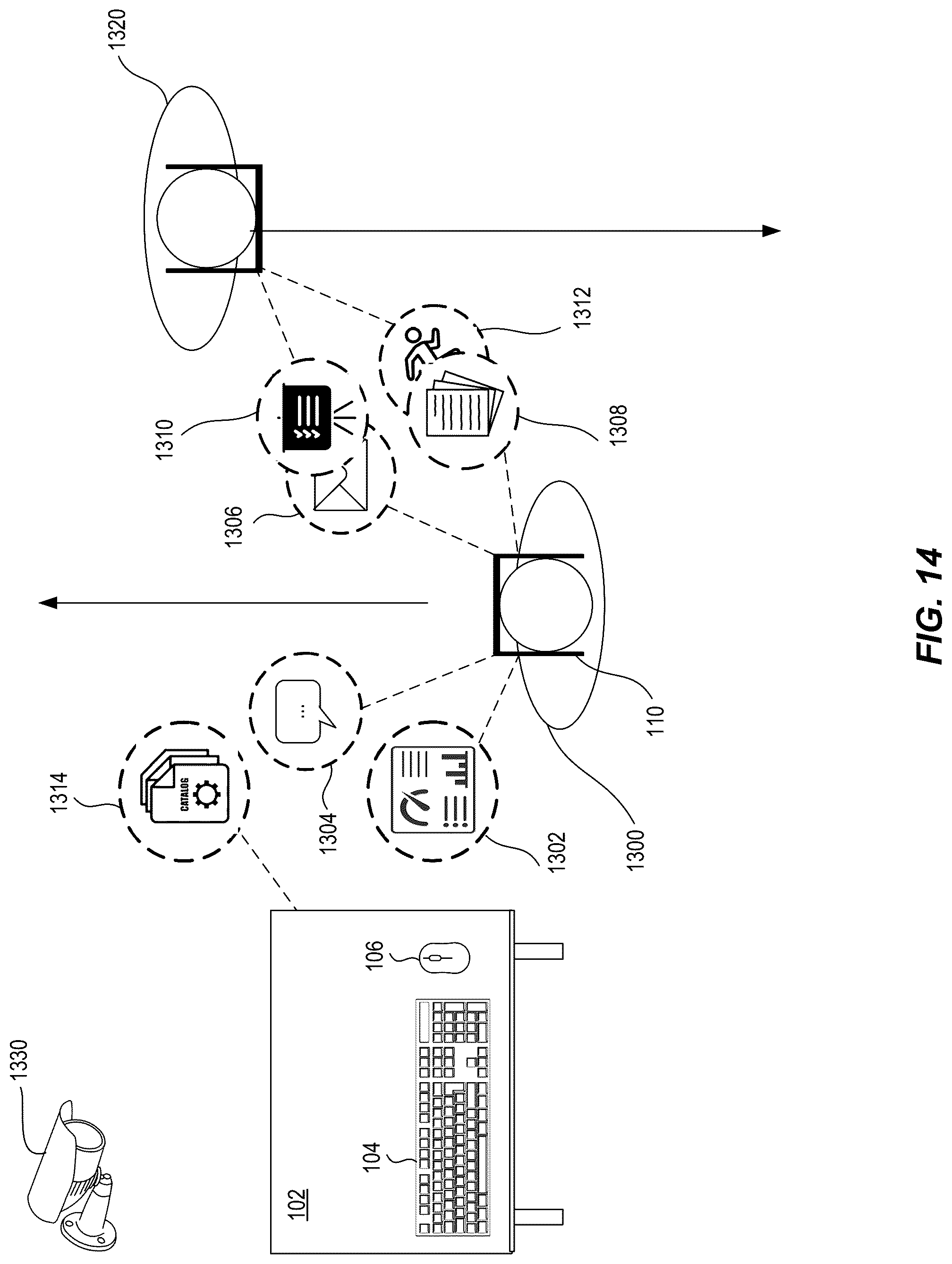 Patent US12099696 Figure 14 – Displaying virtual content on moving vehicles