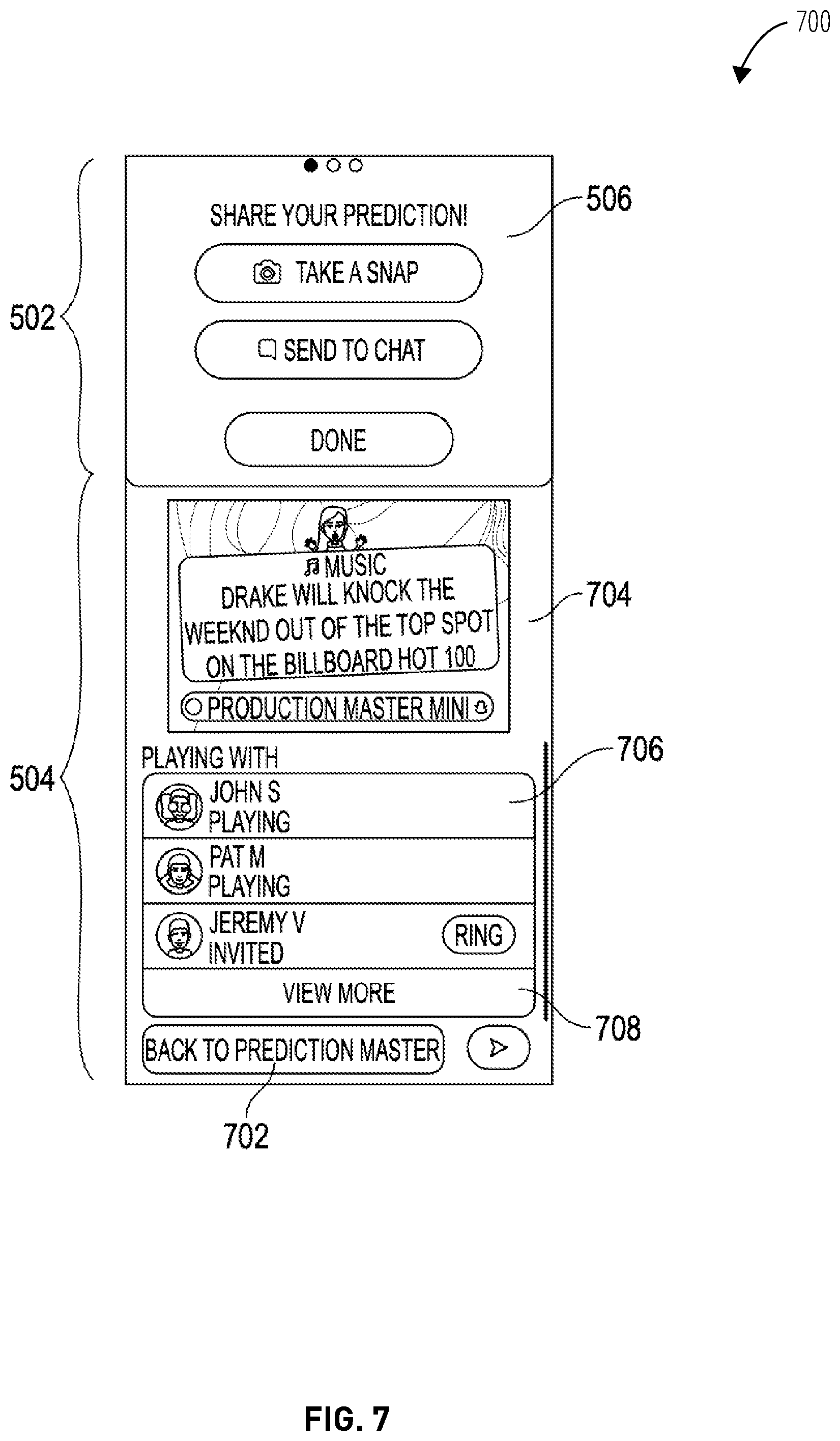 Patent US12099698 Figure 7 – Contextual sending menu