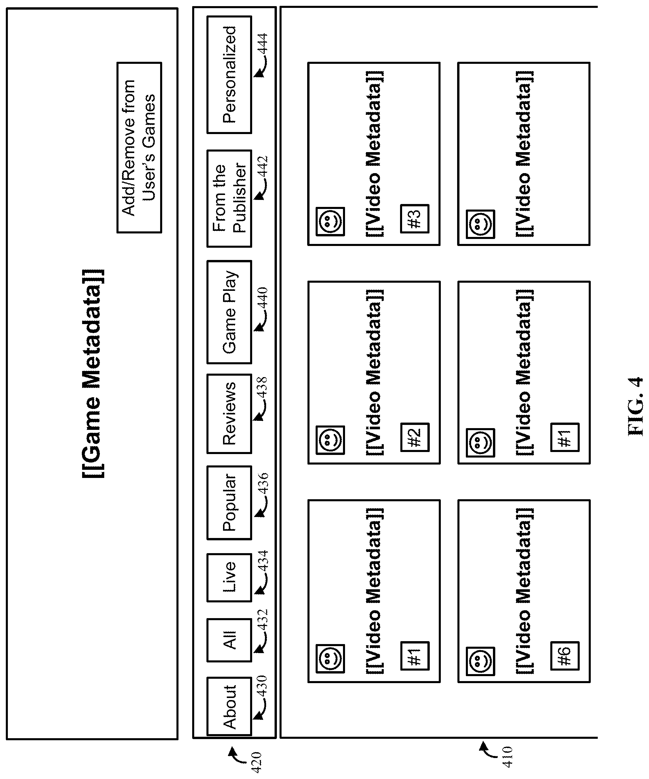 Patent US12099699 Figure 4 – Methods, systems, and media for navigating a user interface with a toolbar