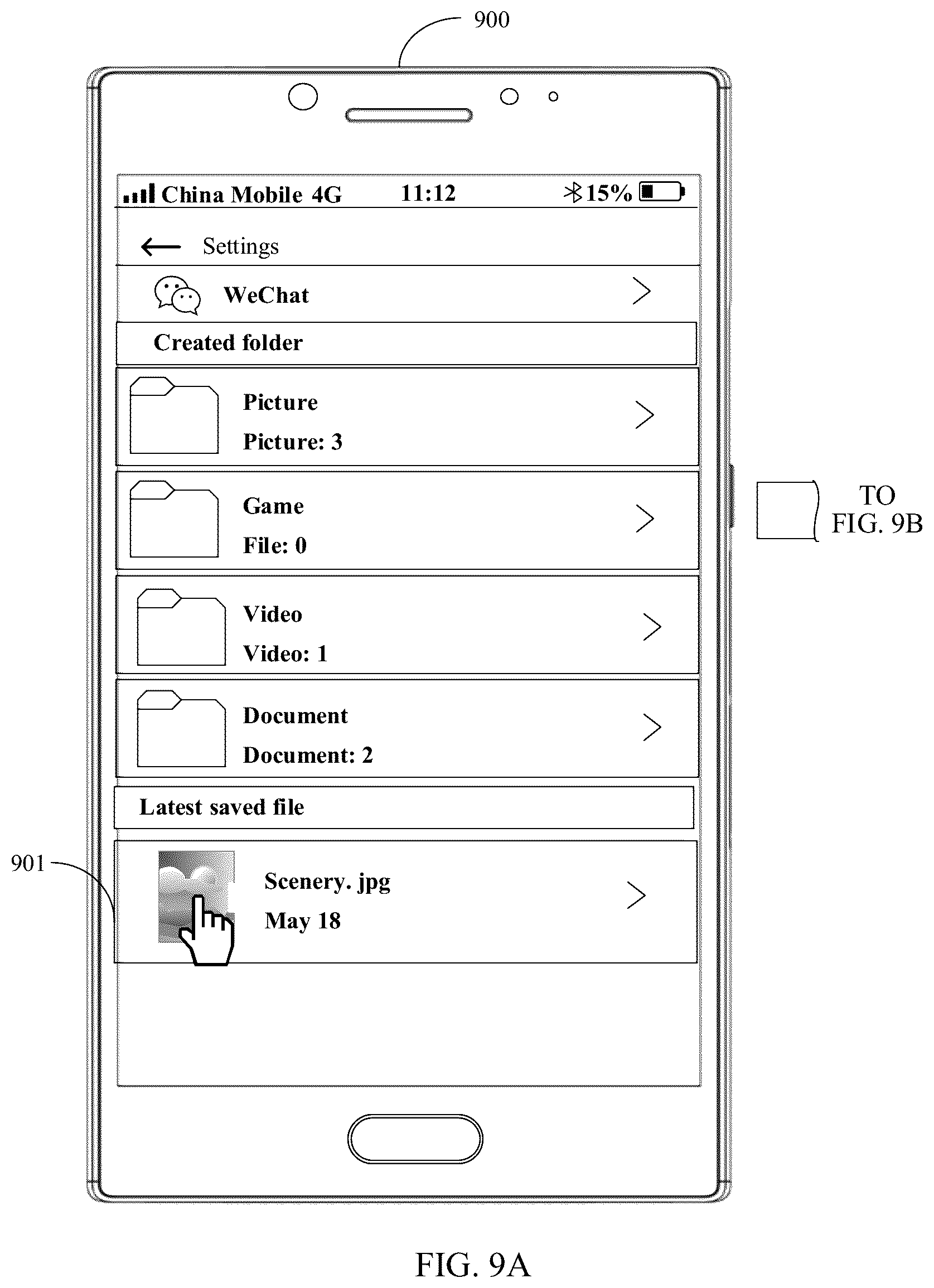 Patent US12099700 Figure 12 – Method for browsing application folder and electronic device