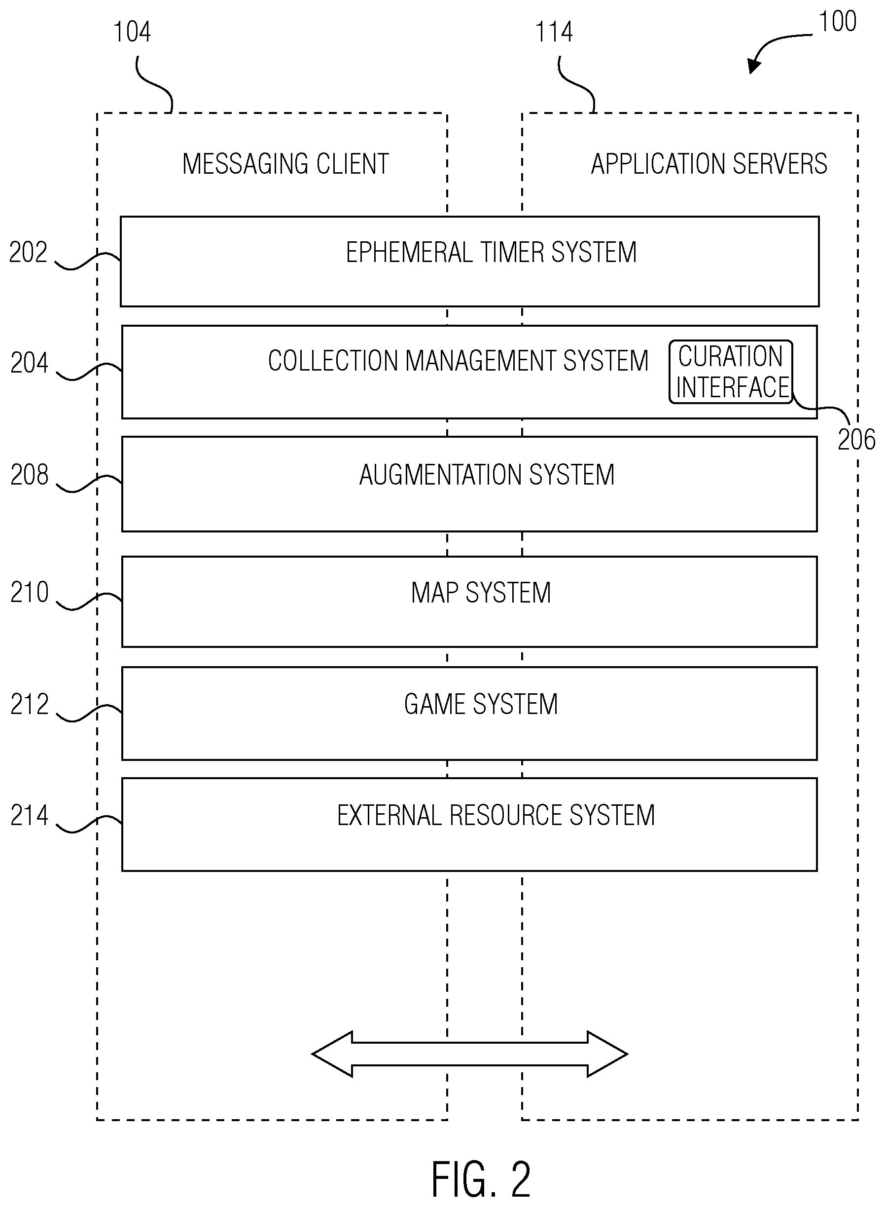 Patent US12099703 Figure 2 – Messaging system with battery level sharing