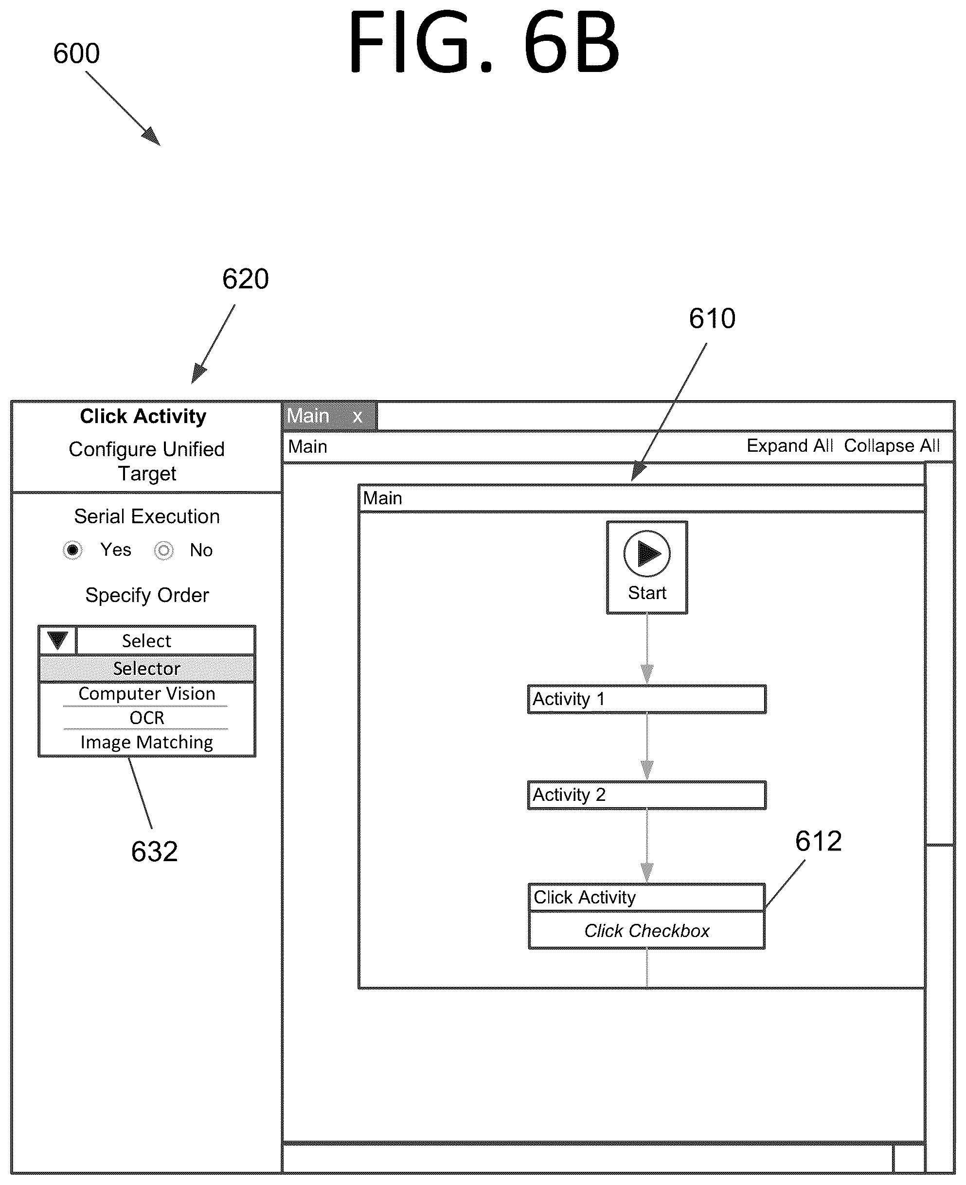 Patent US12099704 Figure 7 – Graphical element detection using a combined series and delayed parallel execution unified target technique, a default graphical element detection technique, or both